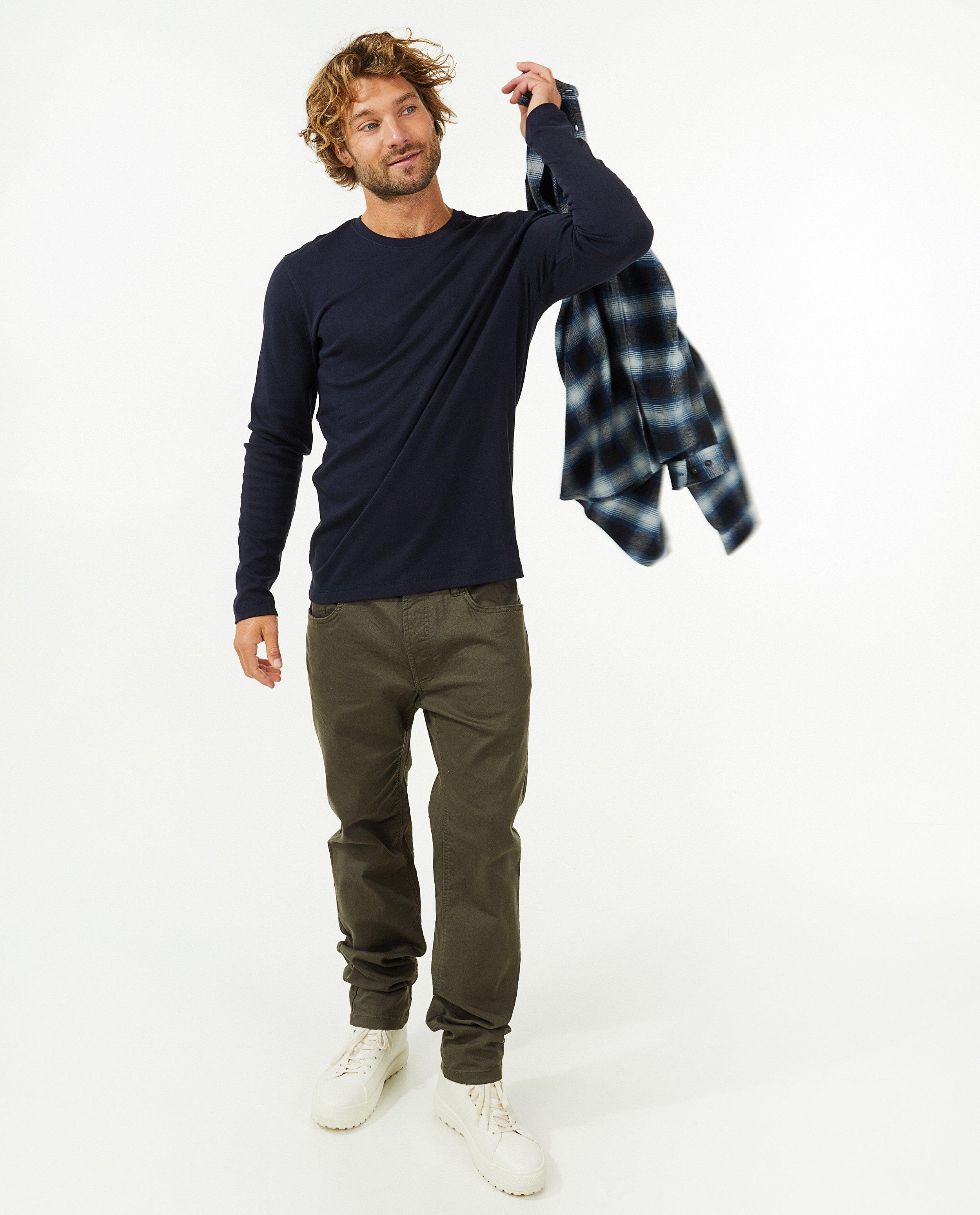 Pantalon vert foncé, regular fit - null - OVS
