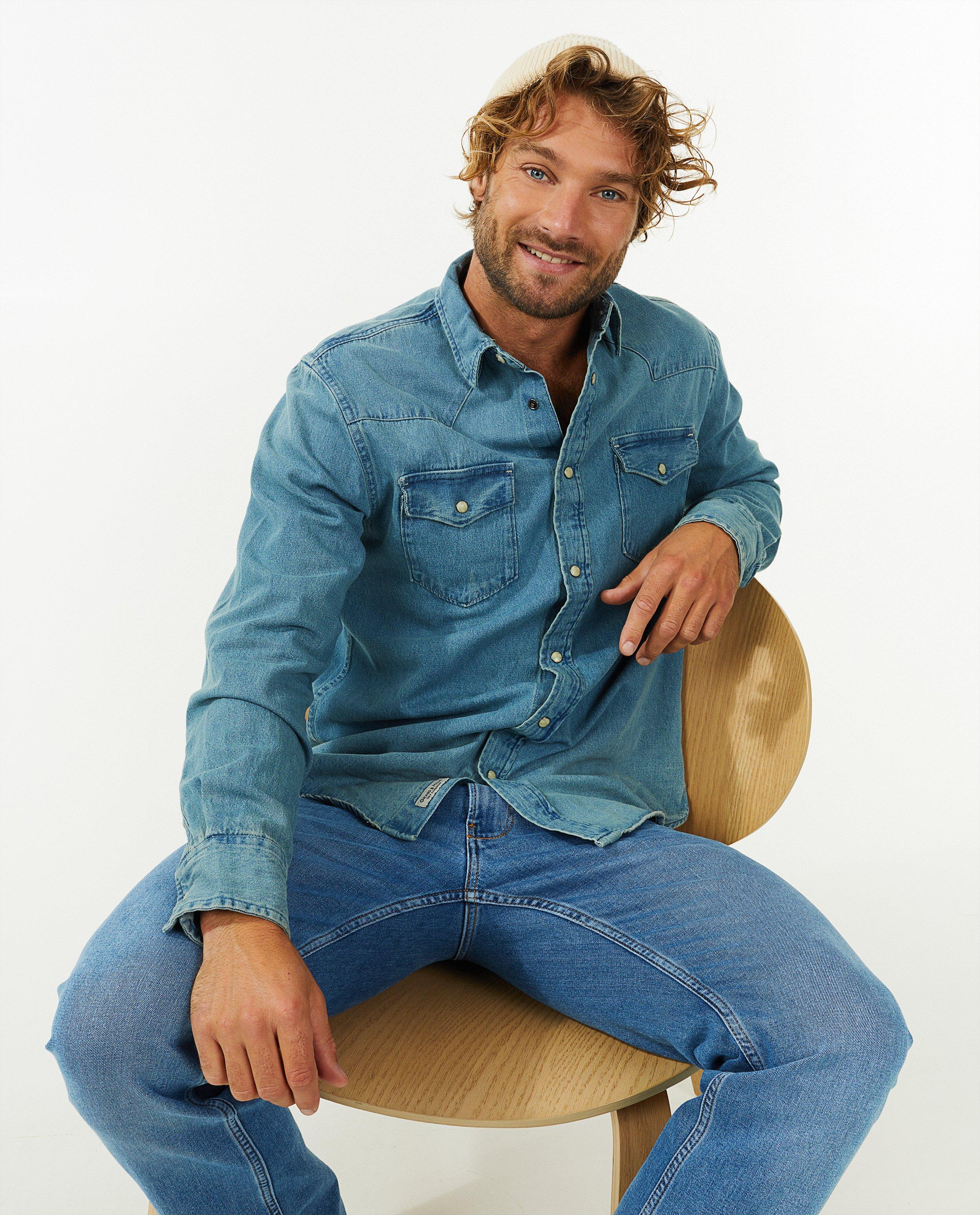 Chemise en jeans bleu clair - null - OVS