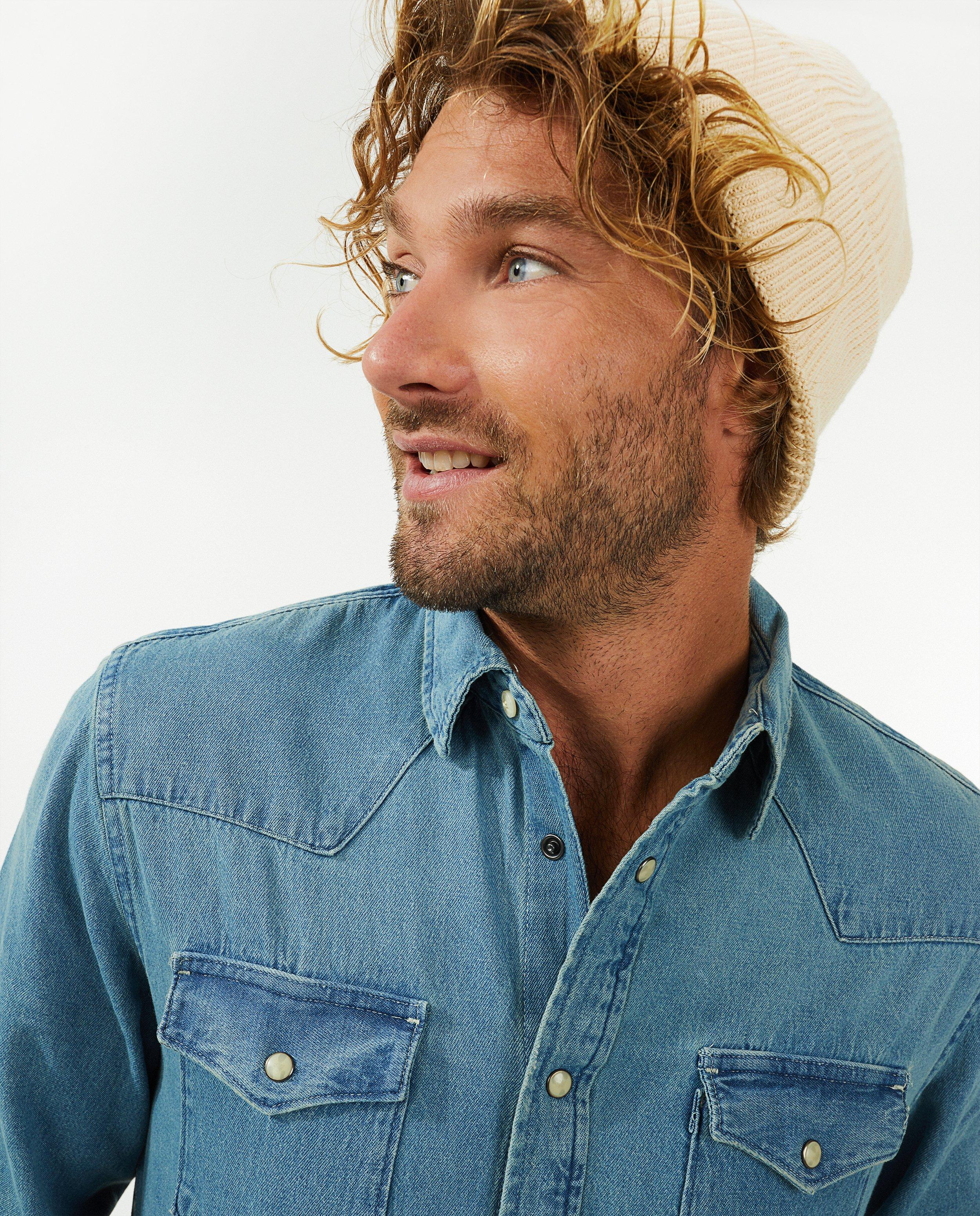 Chemises - Chemise en jeans bleu clair