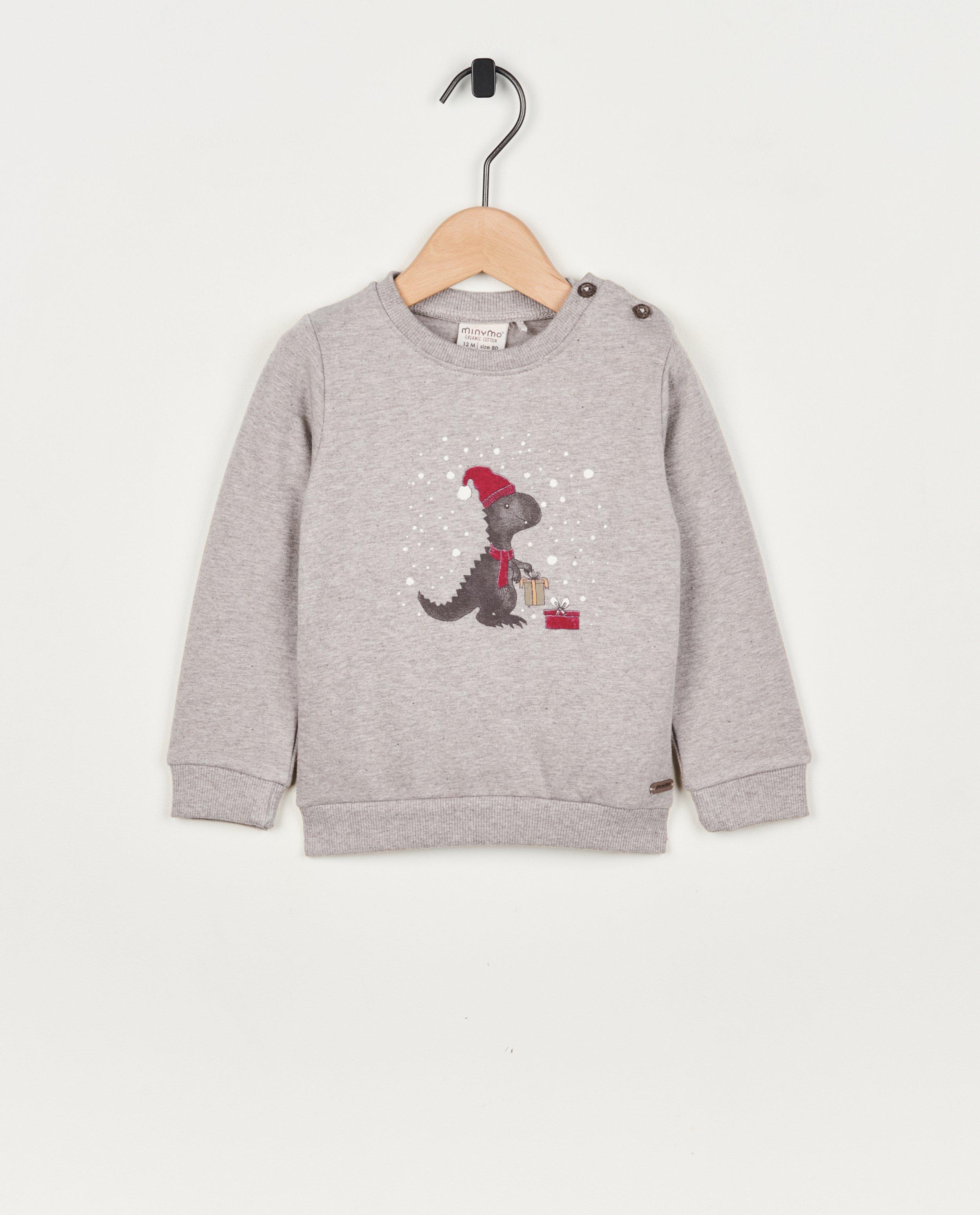 Grijze kerstsweater - null - Minymo