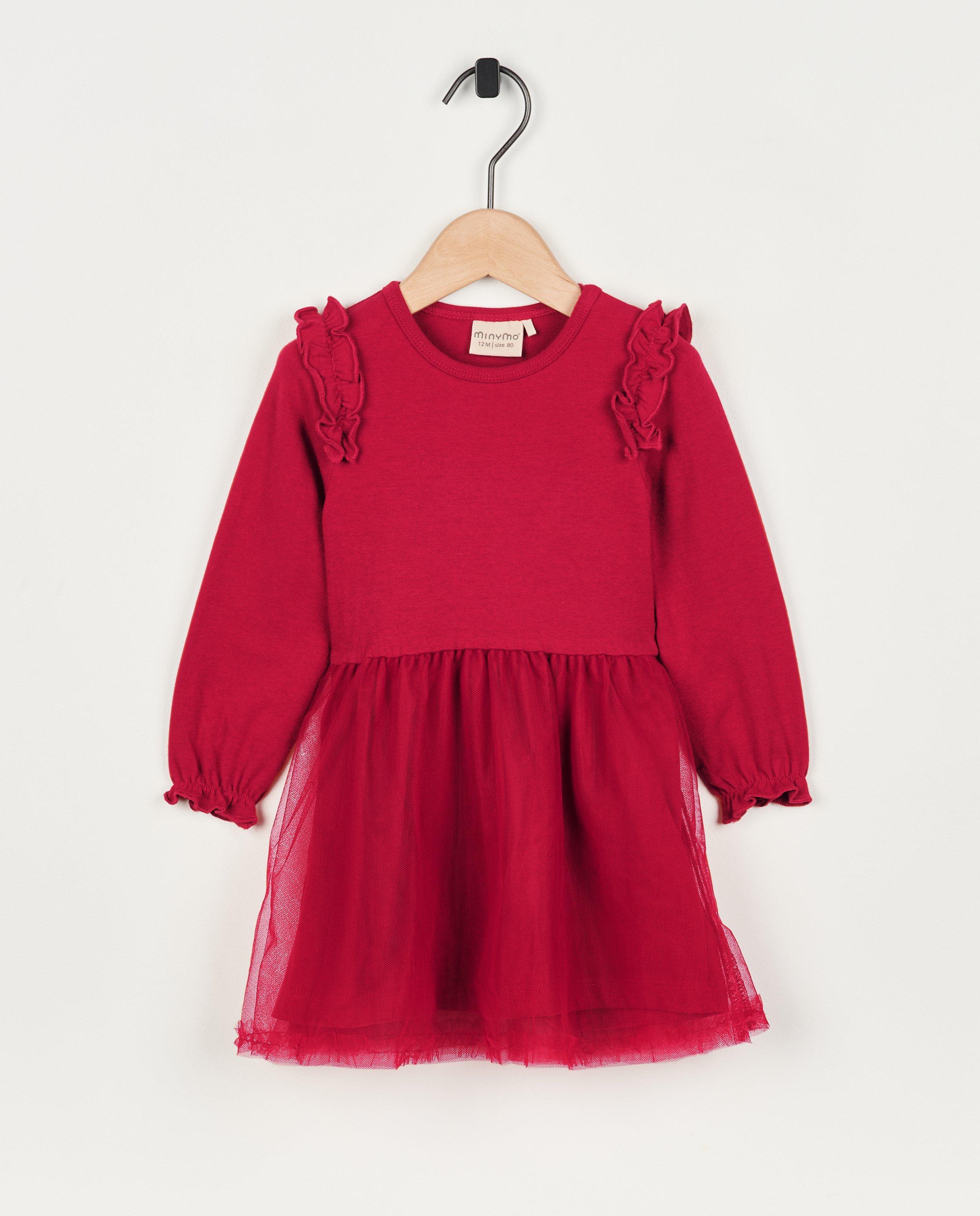 Robe rouge avec du tulle - null - Minymo