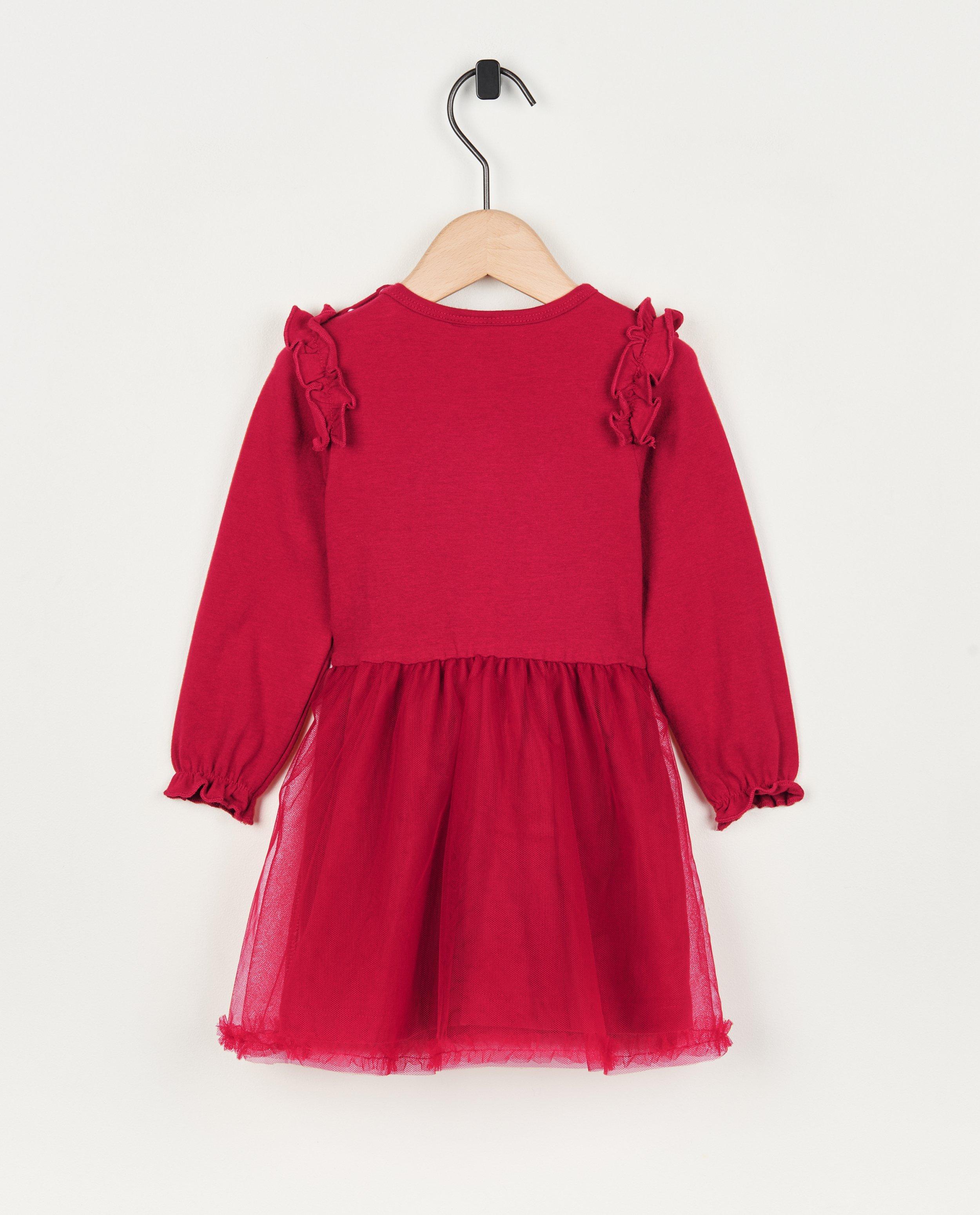 Robes - Robe rouge avec du tulle