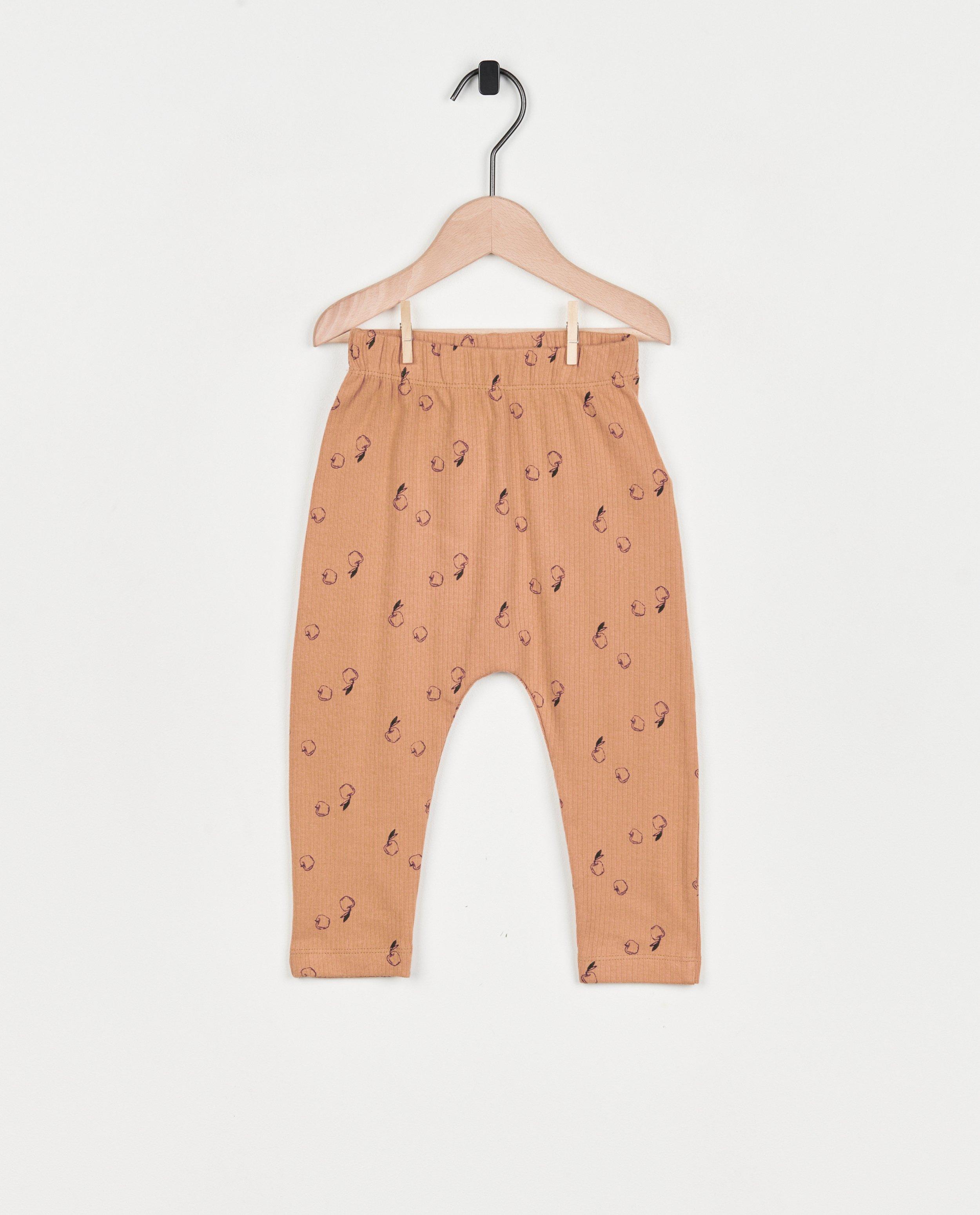 Geribde legging met print - null - Fixoni
