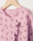 Nachtkleding - Roze pyjama met ruches