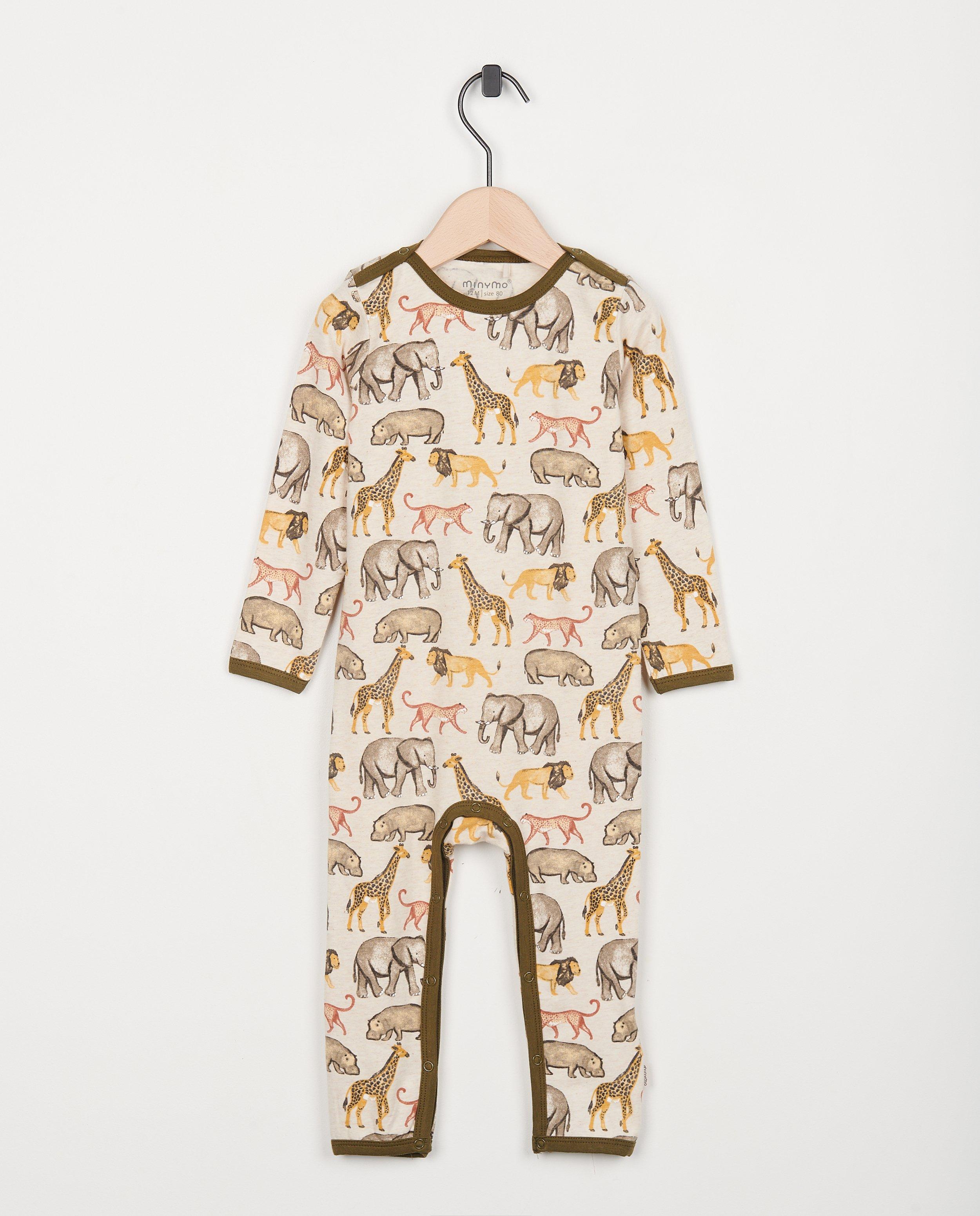 Offwhite pyjama onesie - null - Minymo