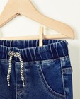 Jeans - Donkerblauwe jeans van sweat denim