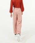 Broeken - Roze broek, flared fit