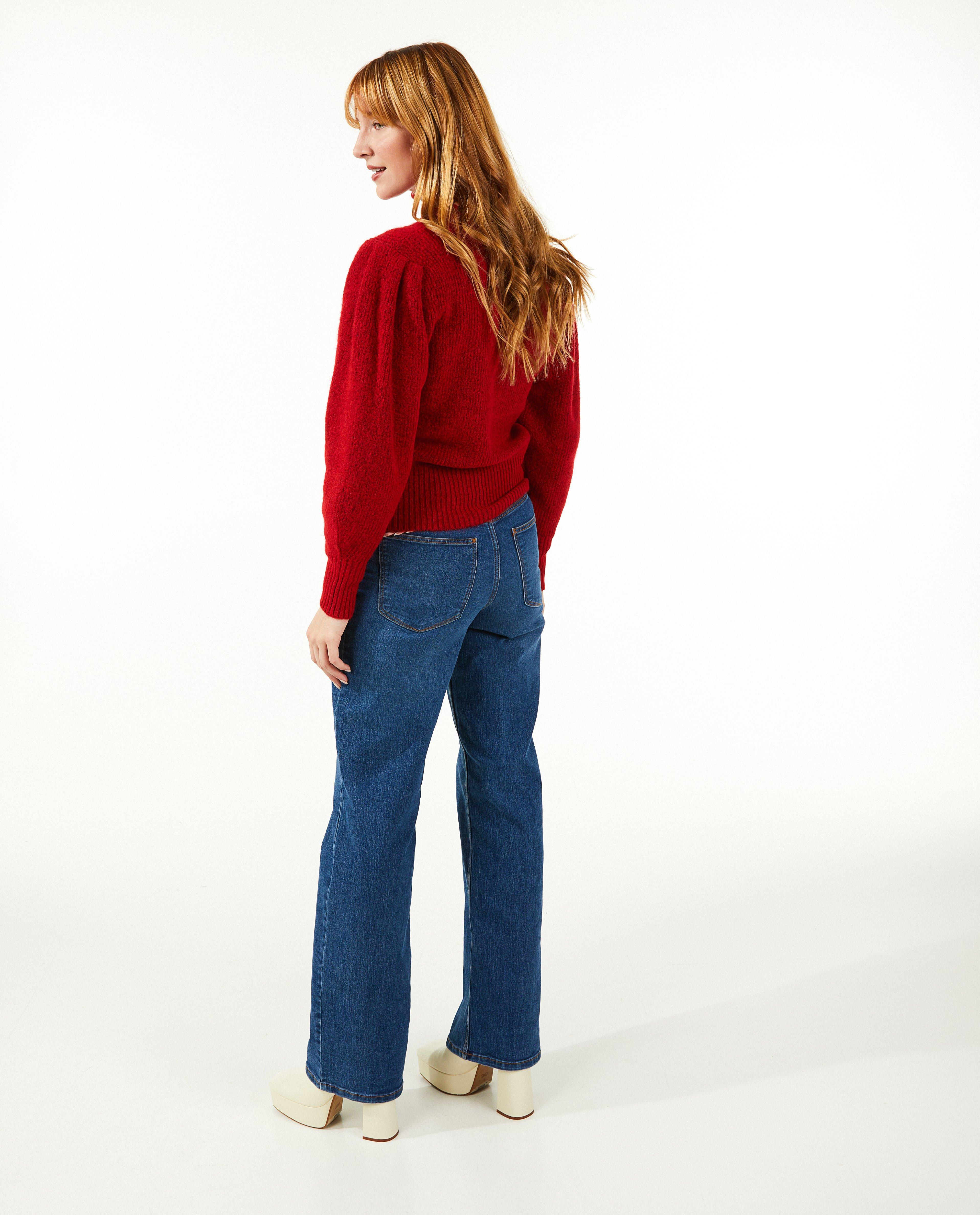 Rode trui met rib - Product Detail - rood - afbeelding nummer 4