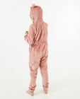 Nachtkleding - Roze onesie van fleece