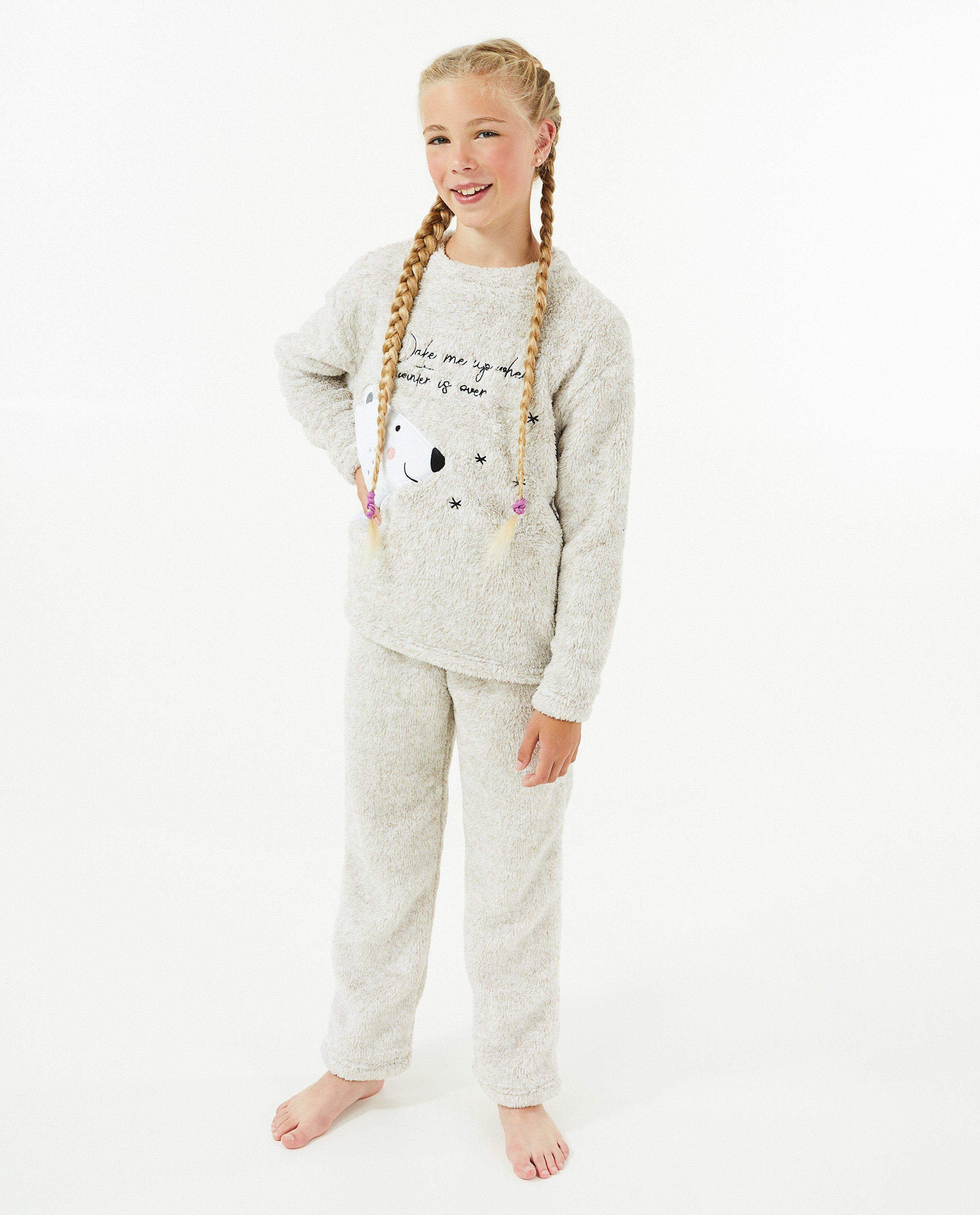 Fluffy pyjama met ijsbeerprint - null - Fish & Chips