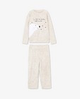 Nachtkleding - Fluffy pyjama met ijsbeerprint