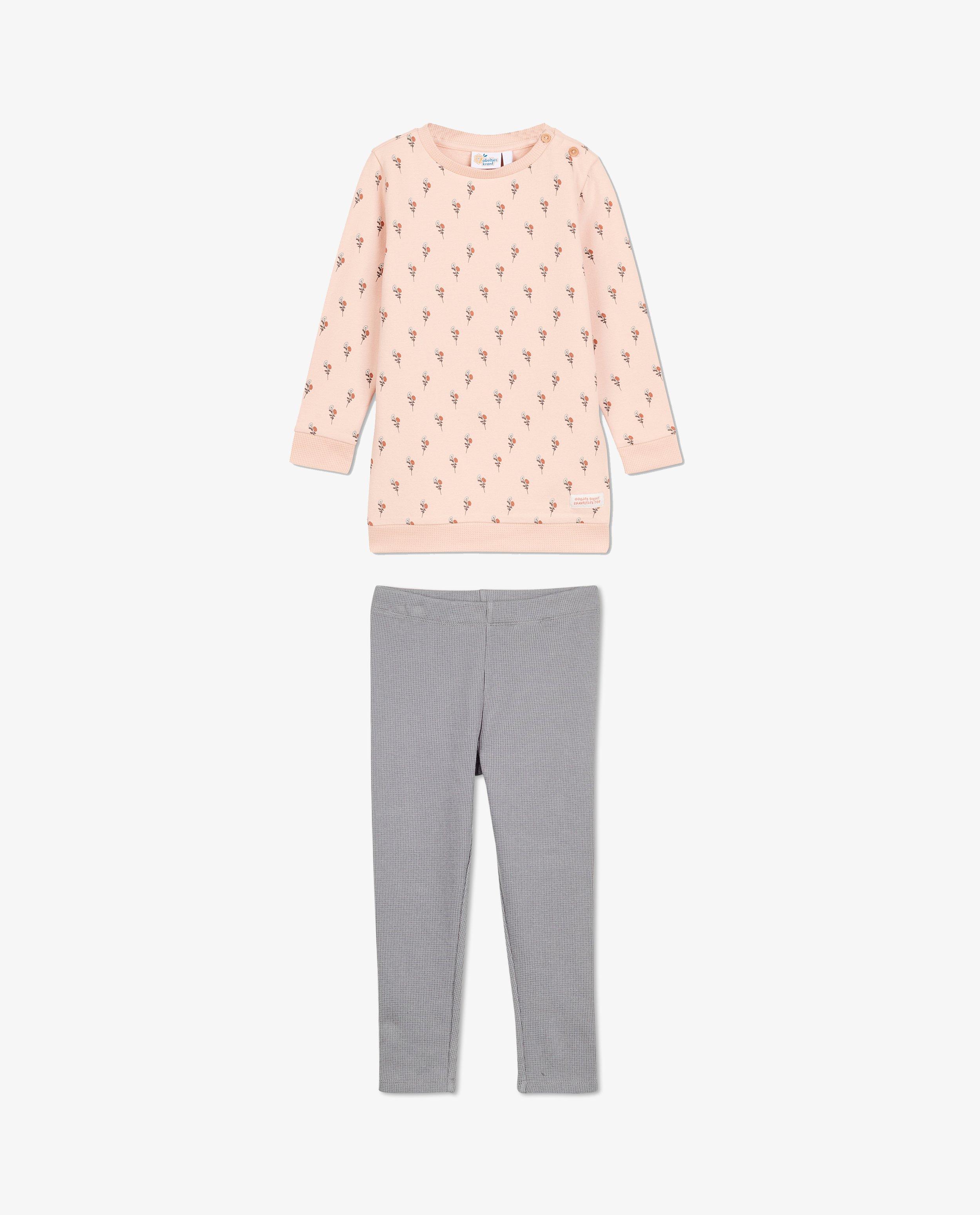Nachtkleding - Pyjama met wafelstructuur