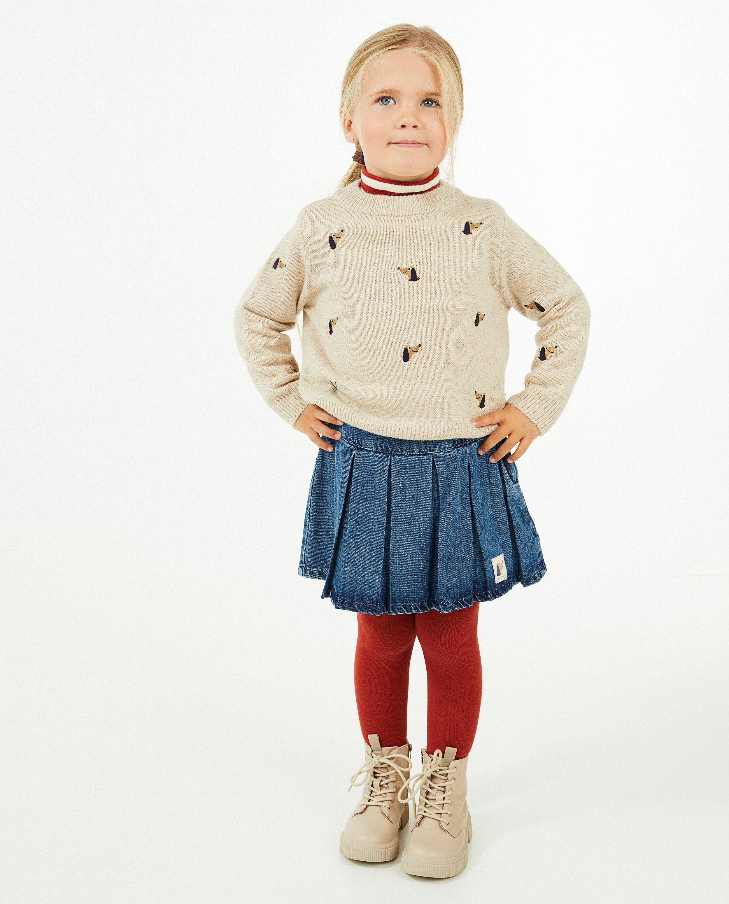 Pull beige &agrave; imprim&eacute; &agrave; chiens - D&eacute;tails du produit - beige clair - image num&eacute;ro 1