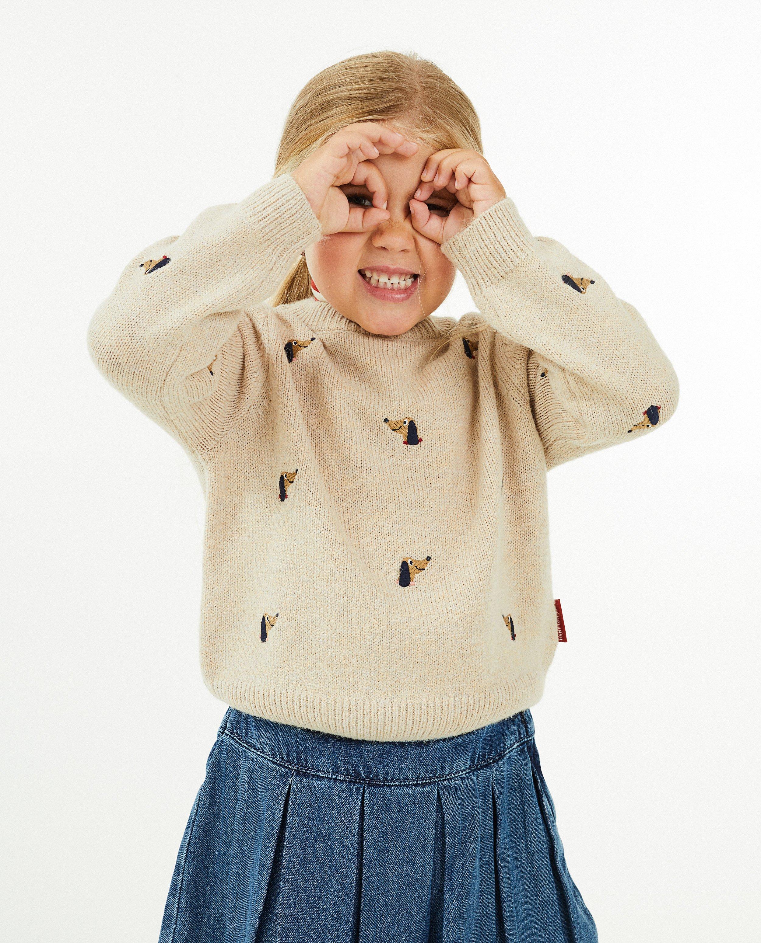 Pull beige &agrave; imprim&eacute; &agrave; chiens - D&eacute;tails du produit - beige clair - image num&eacute;ro 2
