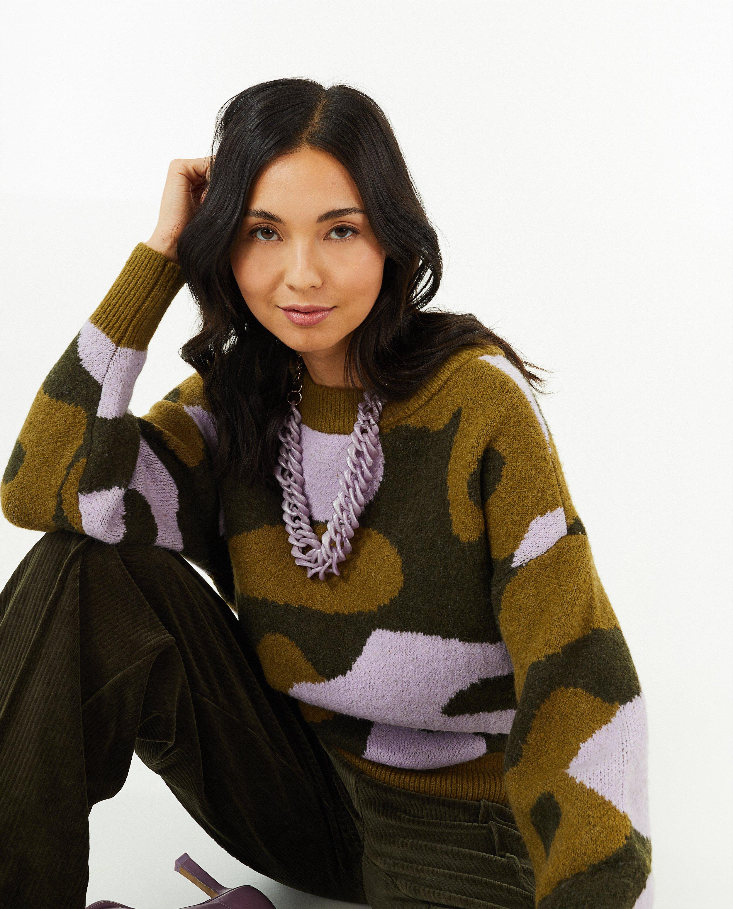 Pull en tricot à imprimé - null - Sora
