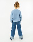 Truien - Blauwe trui met metaaldraad