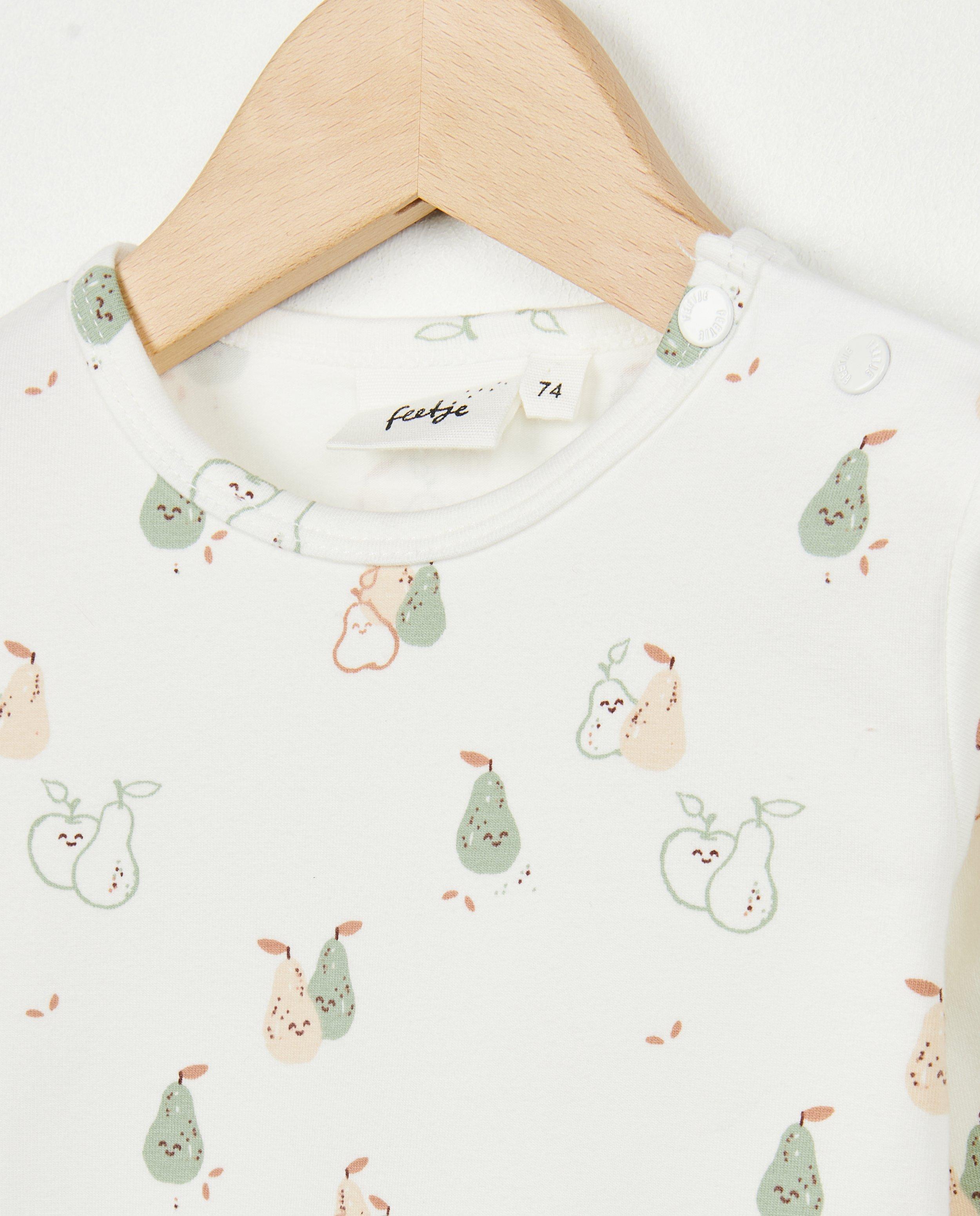 Witte longsleeve met peerprint - Product Detail - wit - afbeelding nummer 3