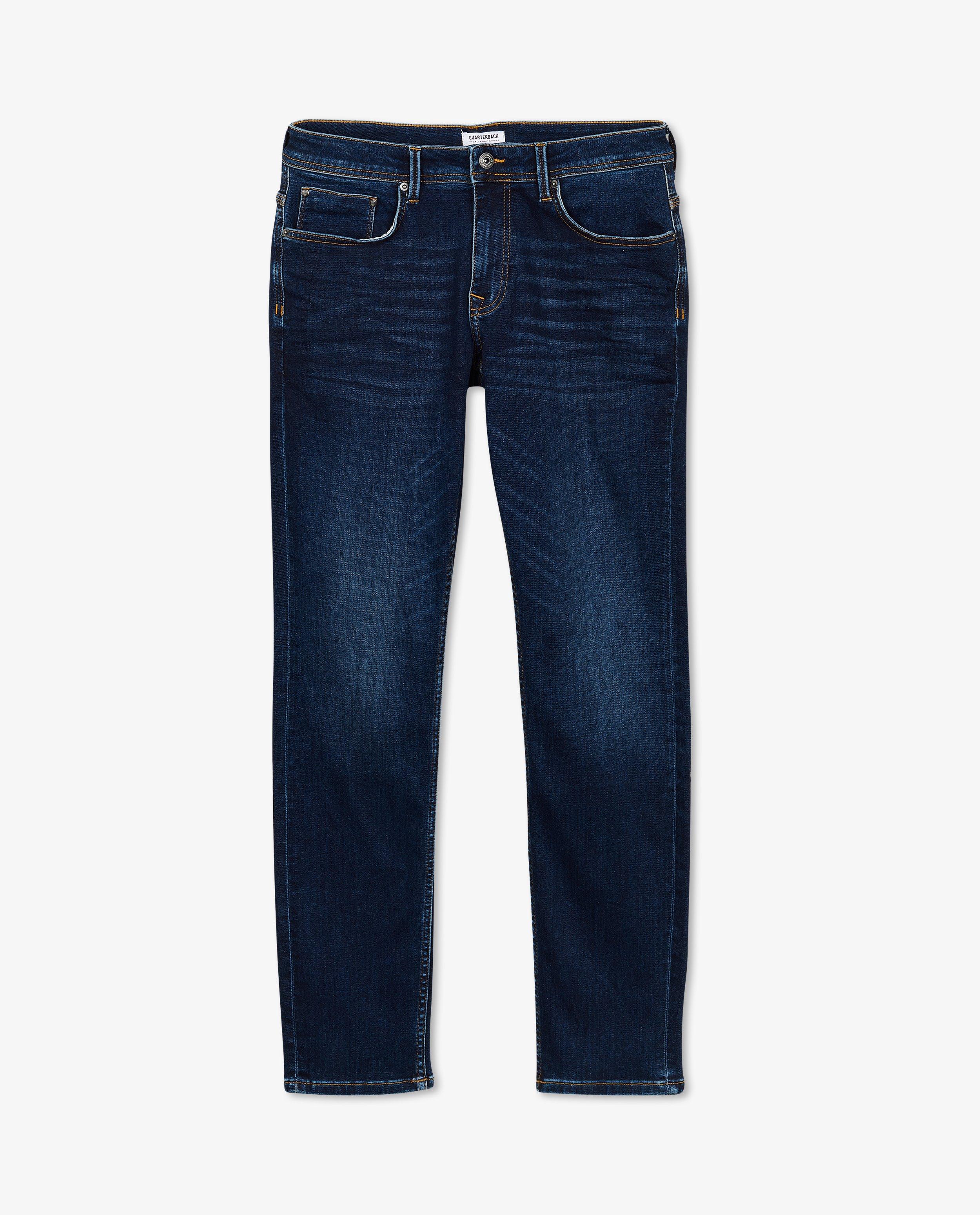 Jeans - Donkerblauwe jeans, slim fit