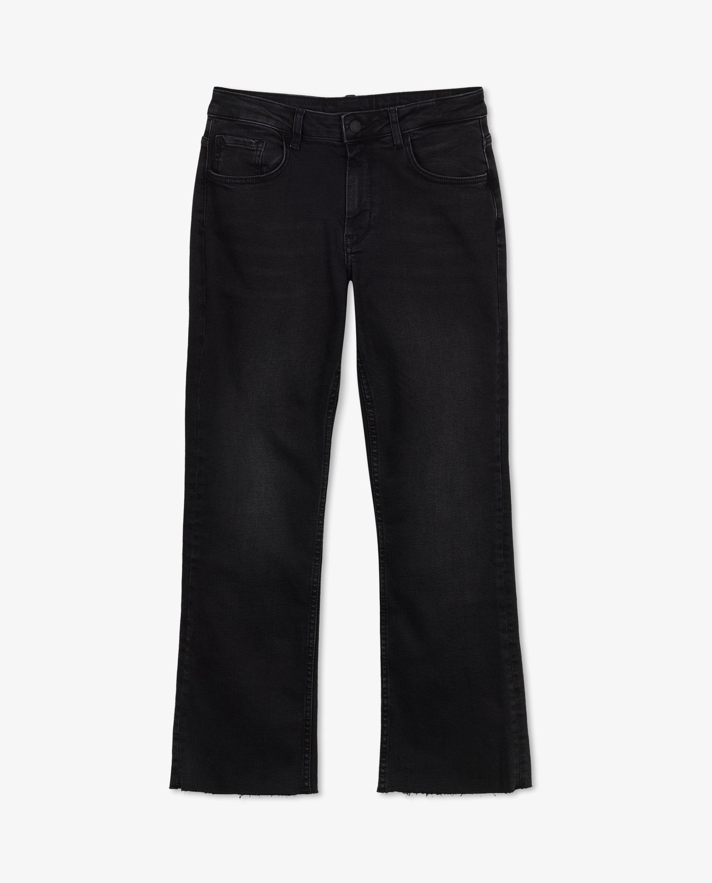 Jeans - Jeans noir court à pattes d’éléphant