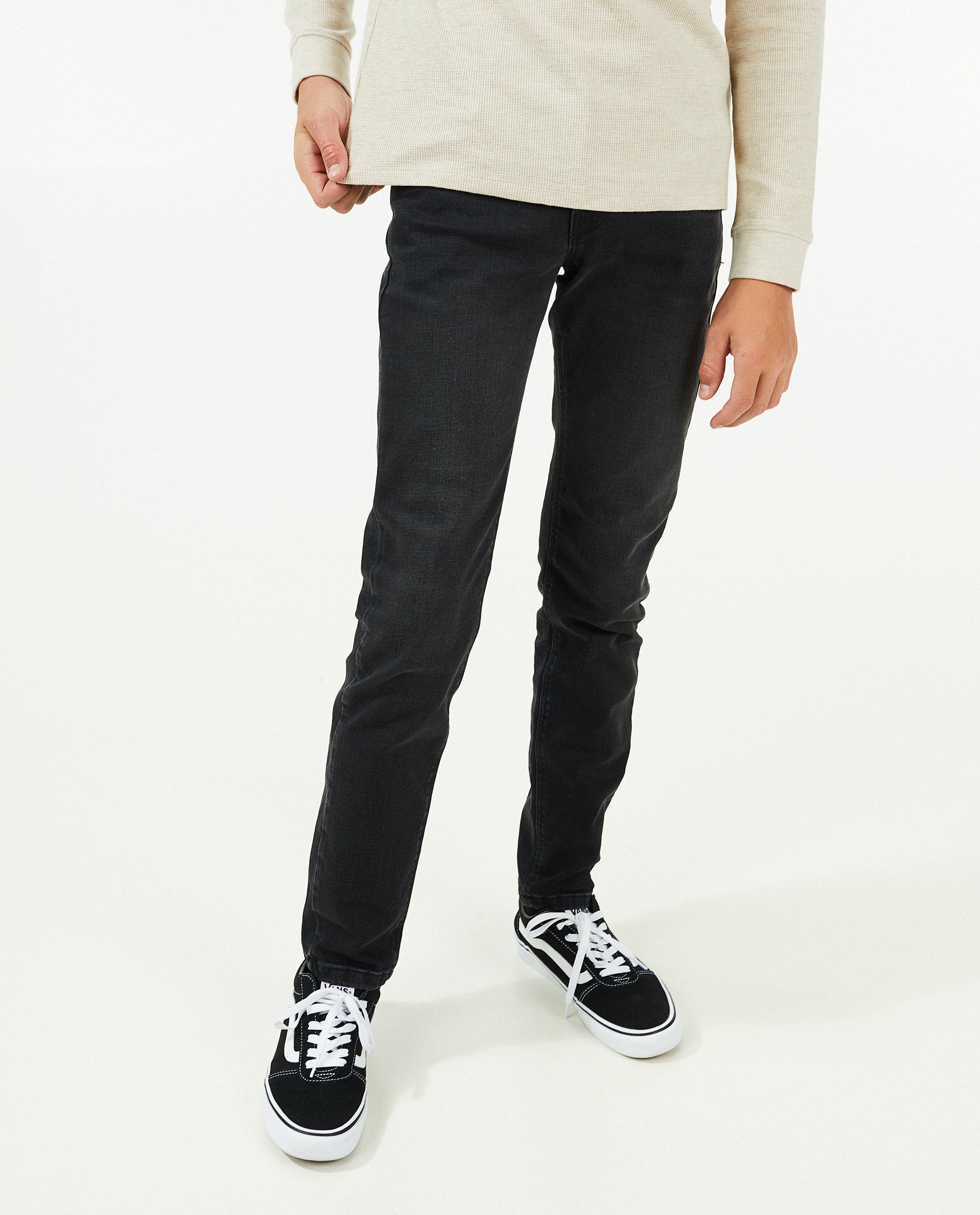 Jeans - Zwarte jeans, straight loose fit