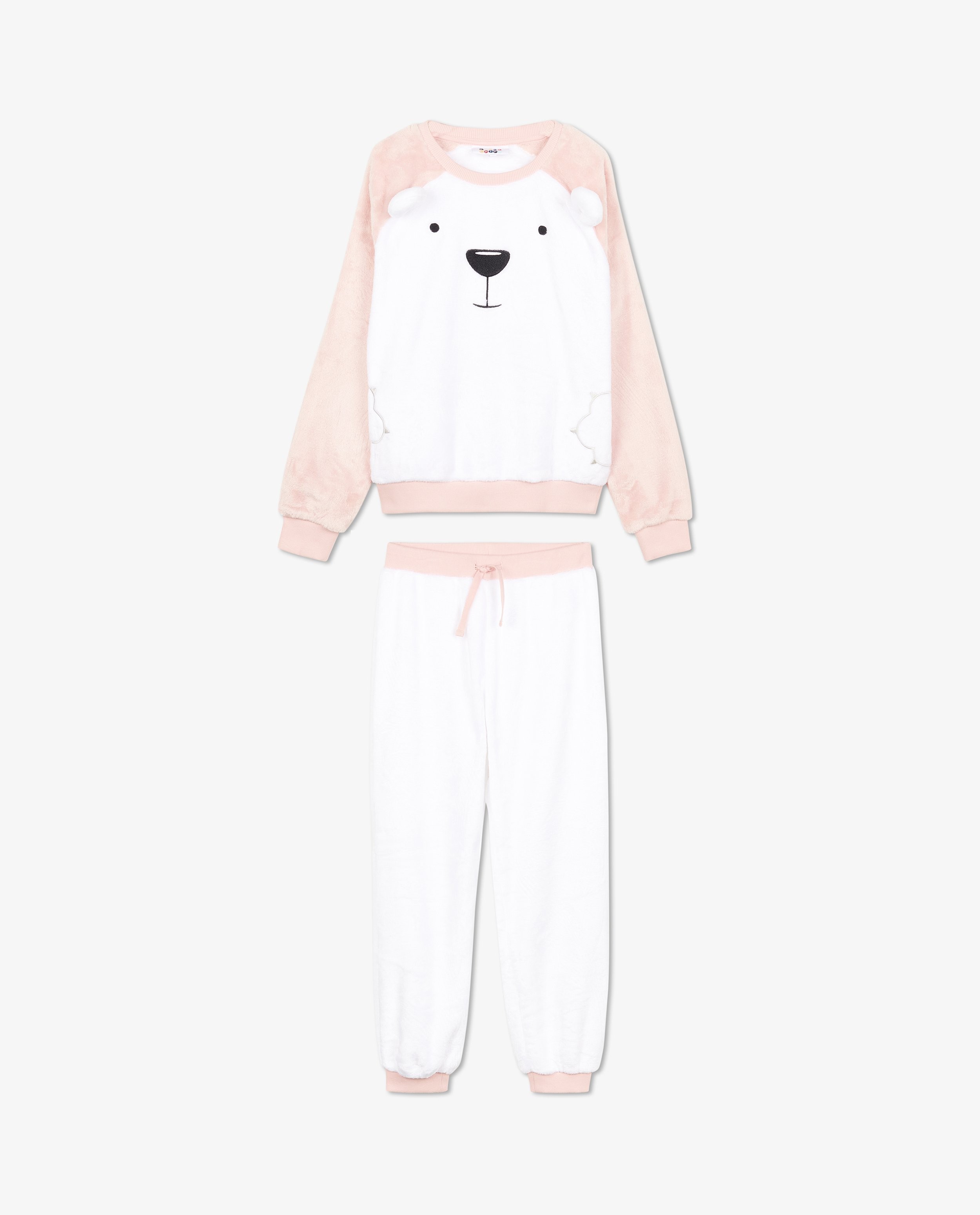 Pyjamas - Pyjama ours polaire blanc en fleece