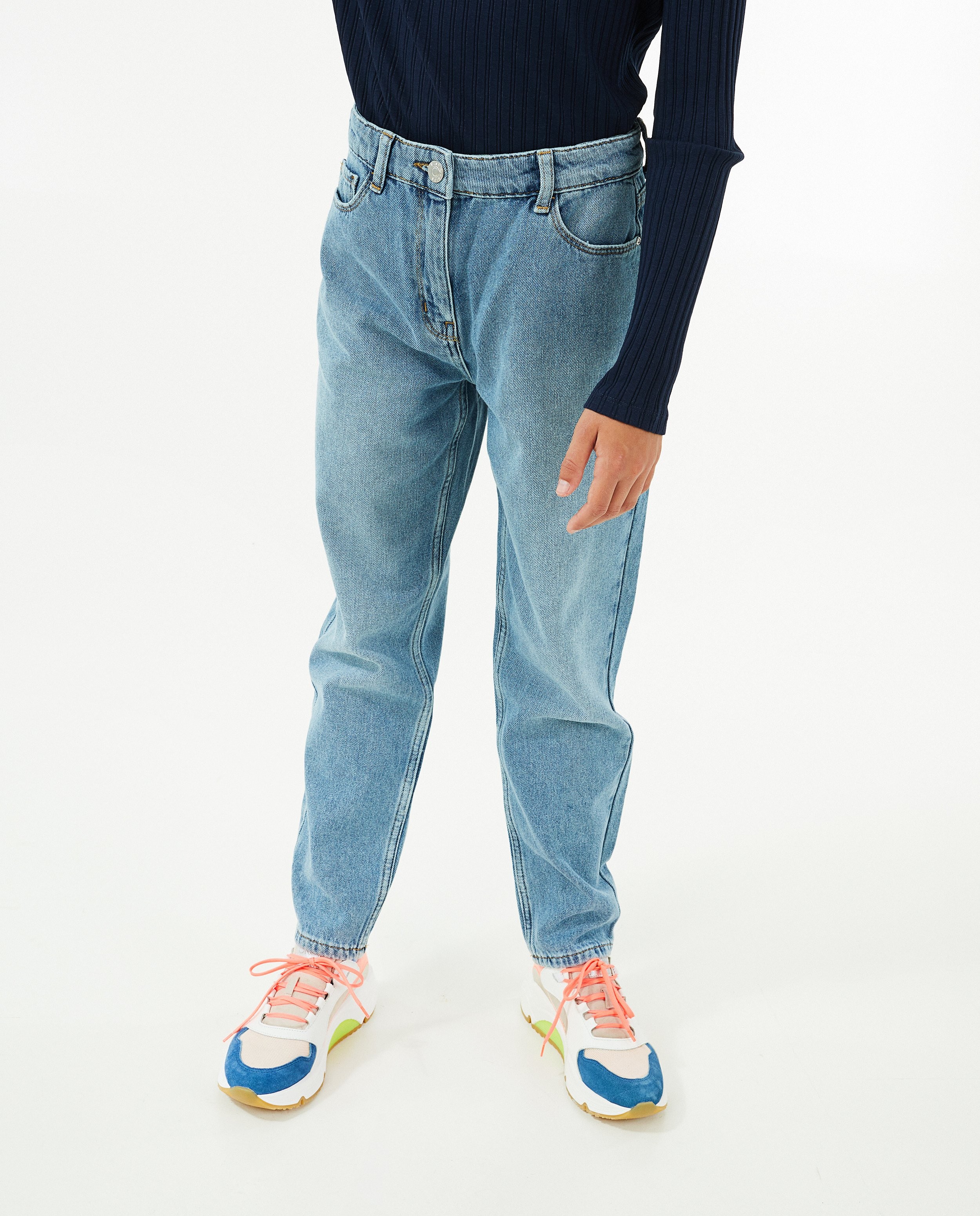 Jeans - Blauwe mom jeans