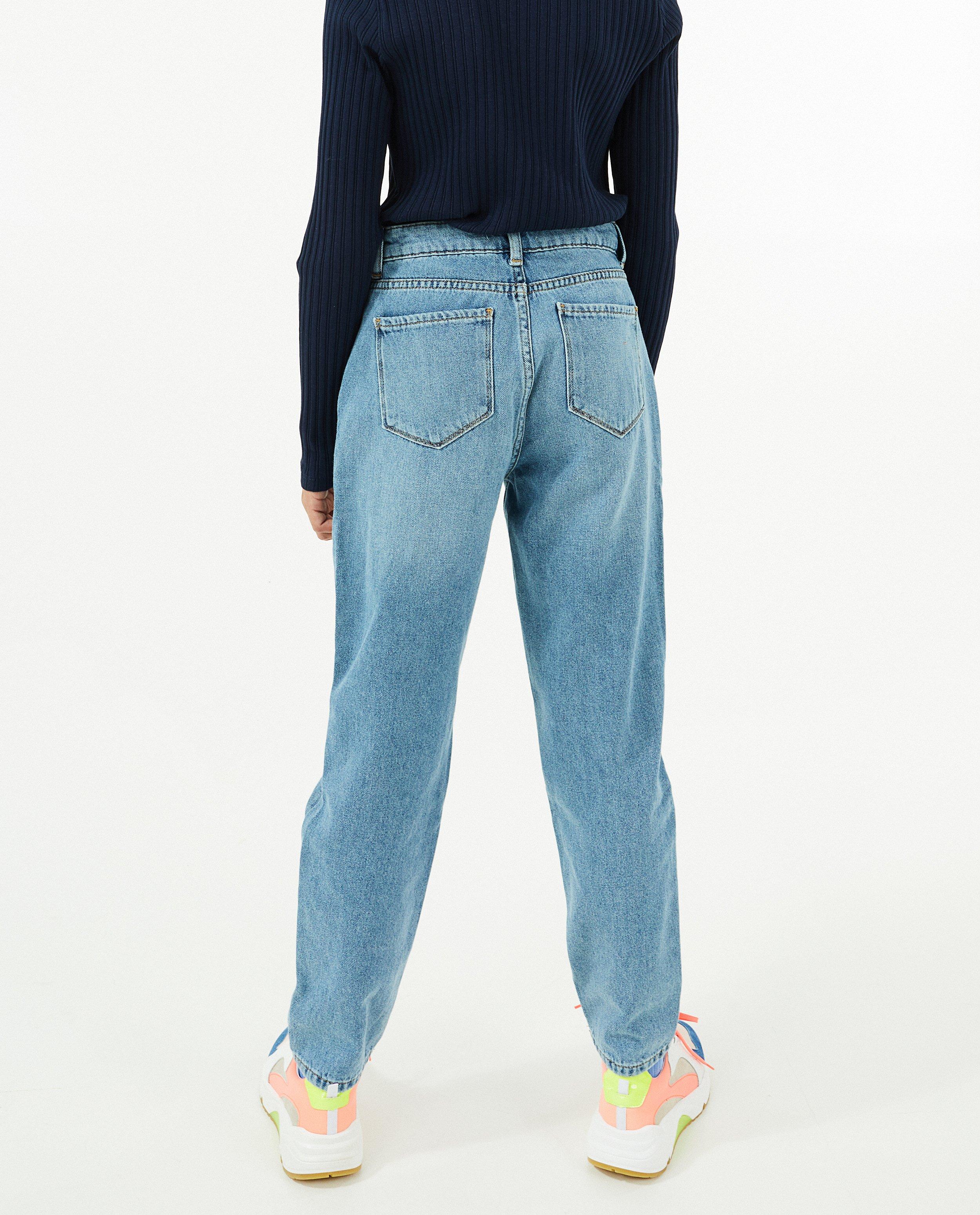 Jeans - Blauwe jeans, mom fit