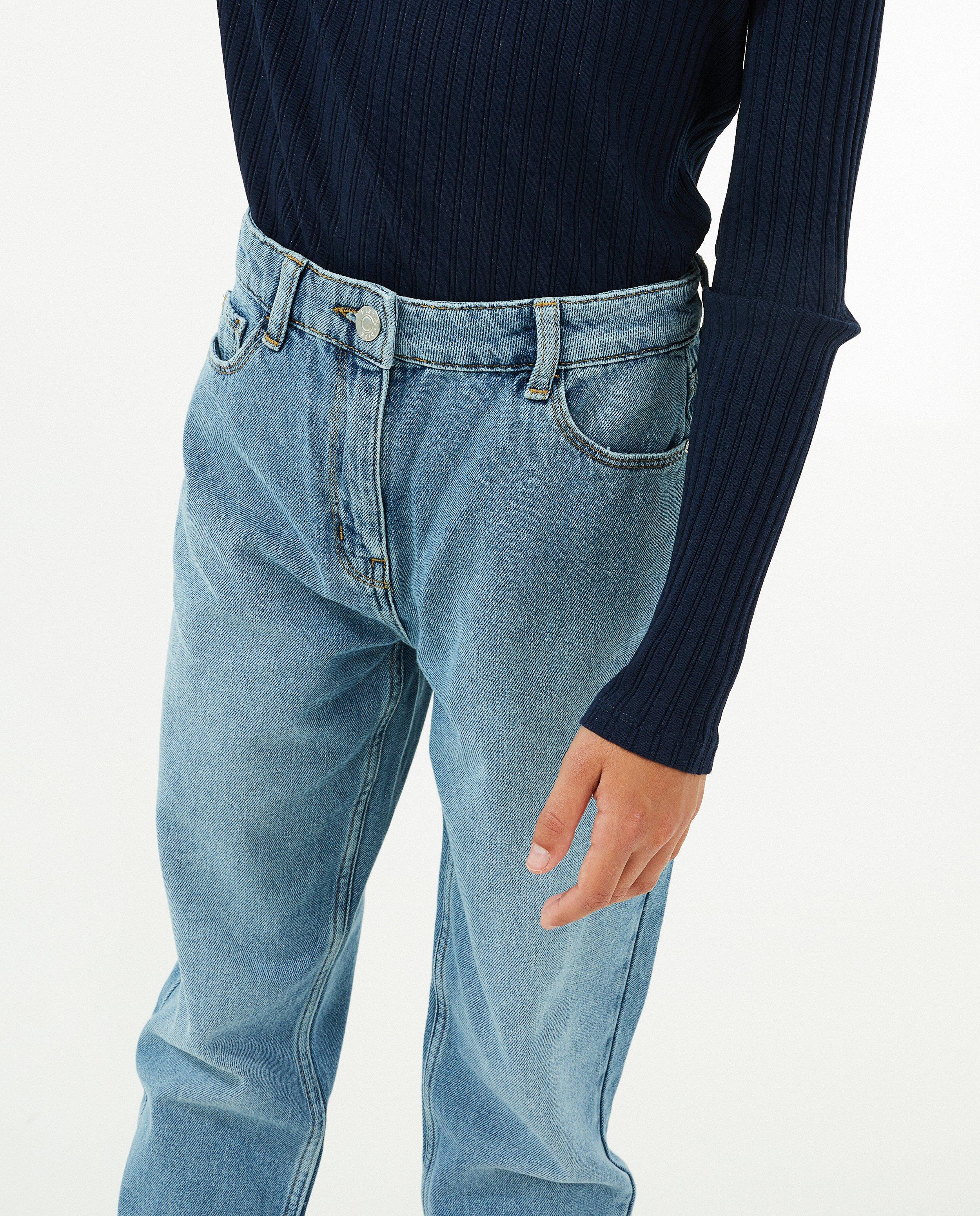 Jeans - Blauwe jeans, mom fit