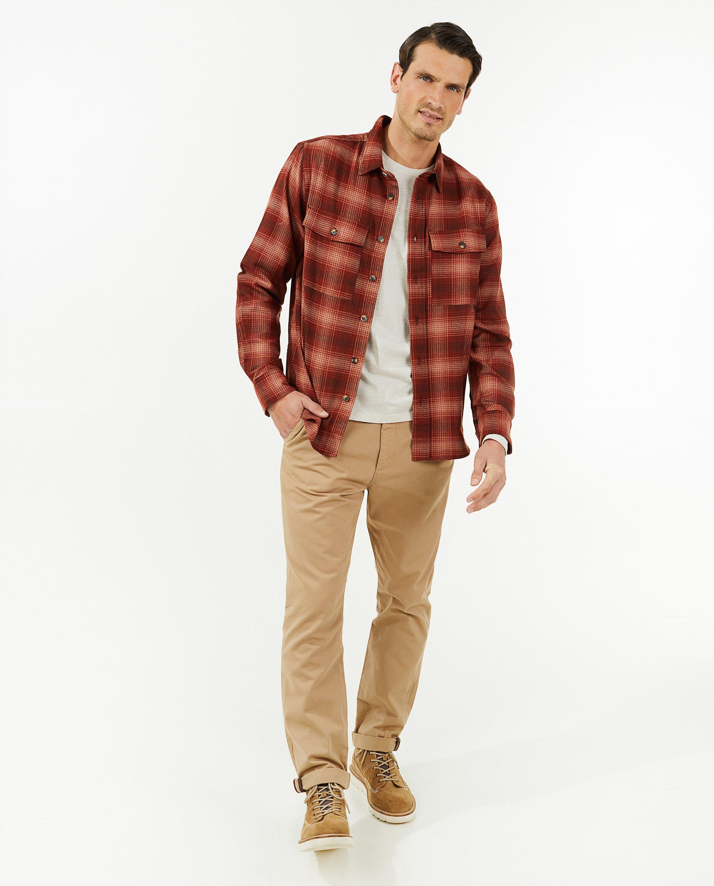 Chino bleu foncé, slim fit - null - Hampton Bays
