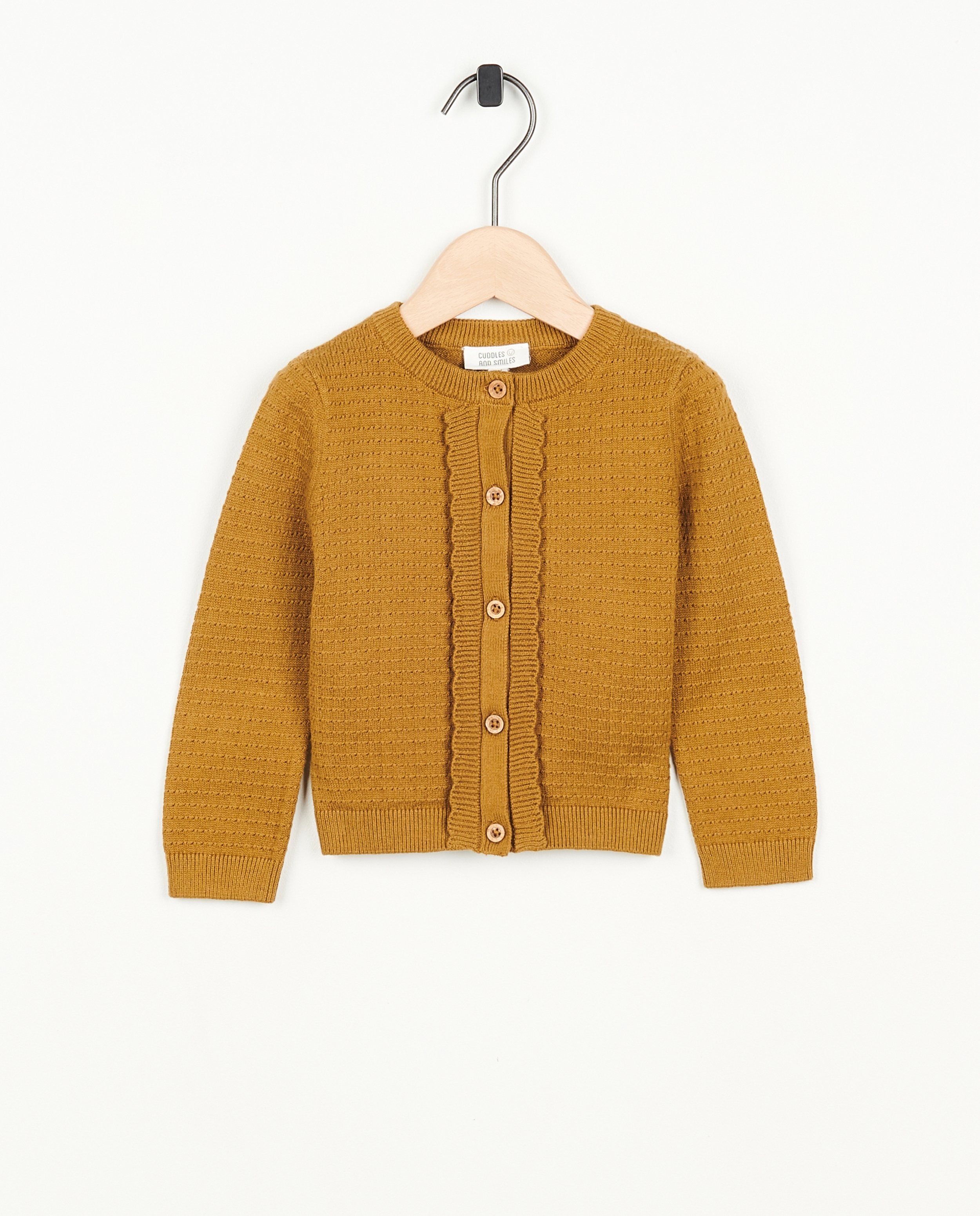 Cardigan en tricot avec des ruches - null - Cuddles and Smiles
