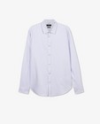Hemden - Wit hemd met microprint