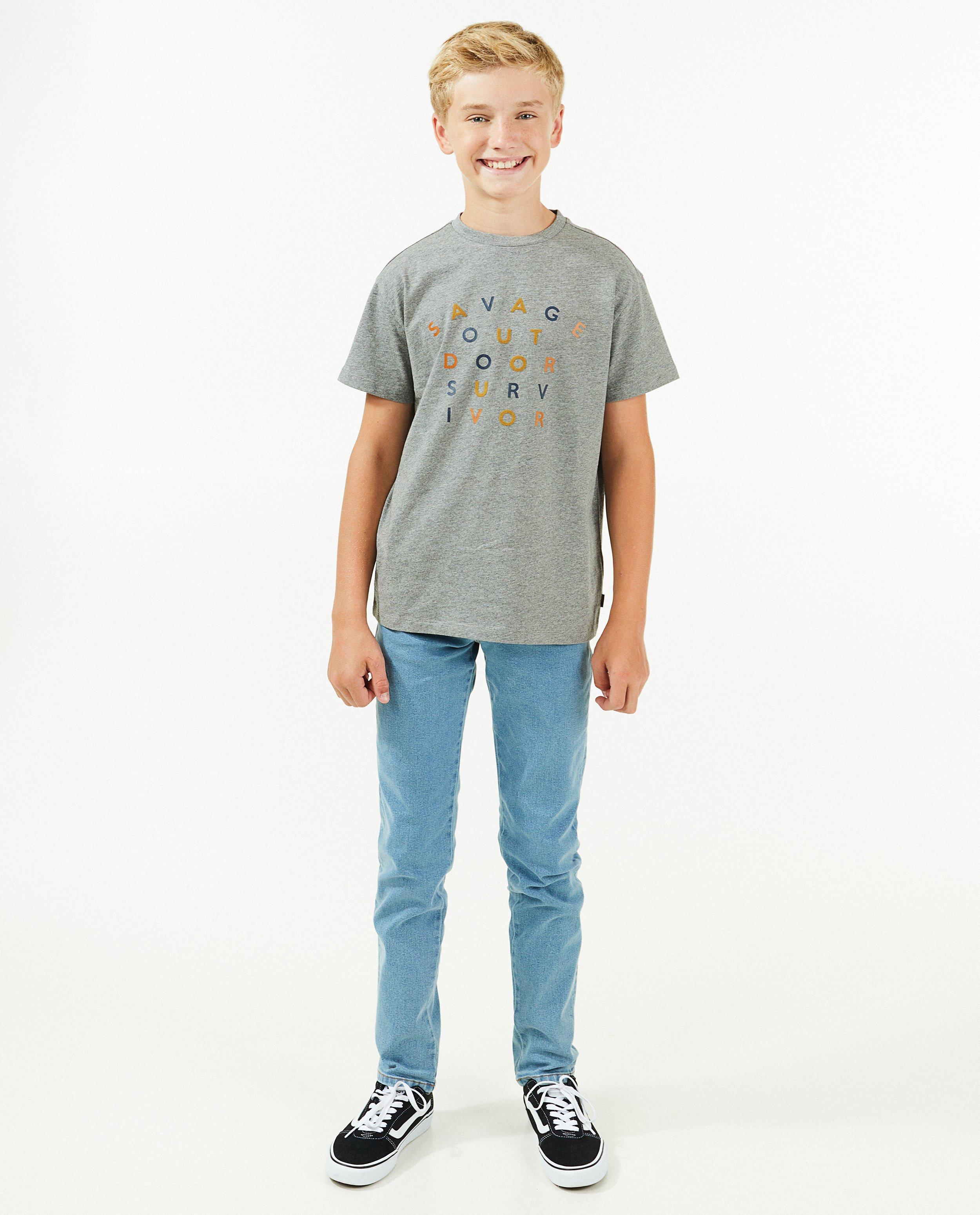T-shirt gris à imprimé - null - Nachtwacht