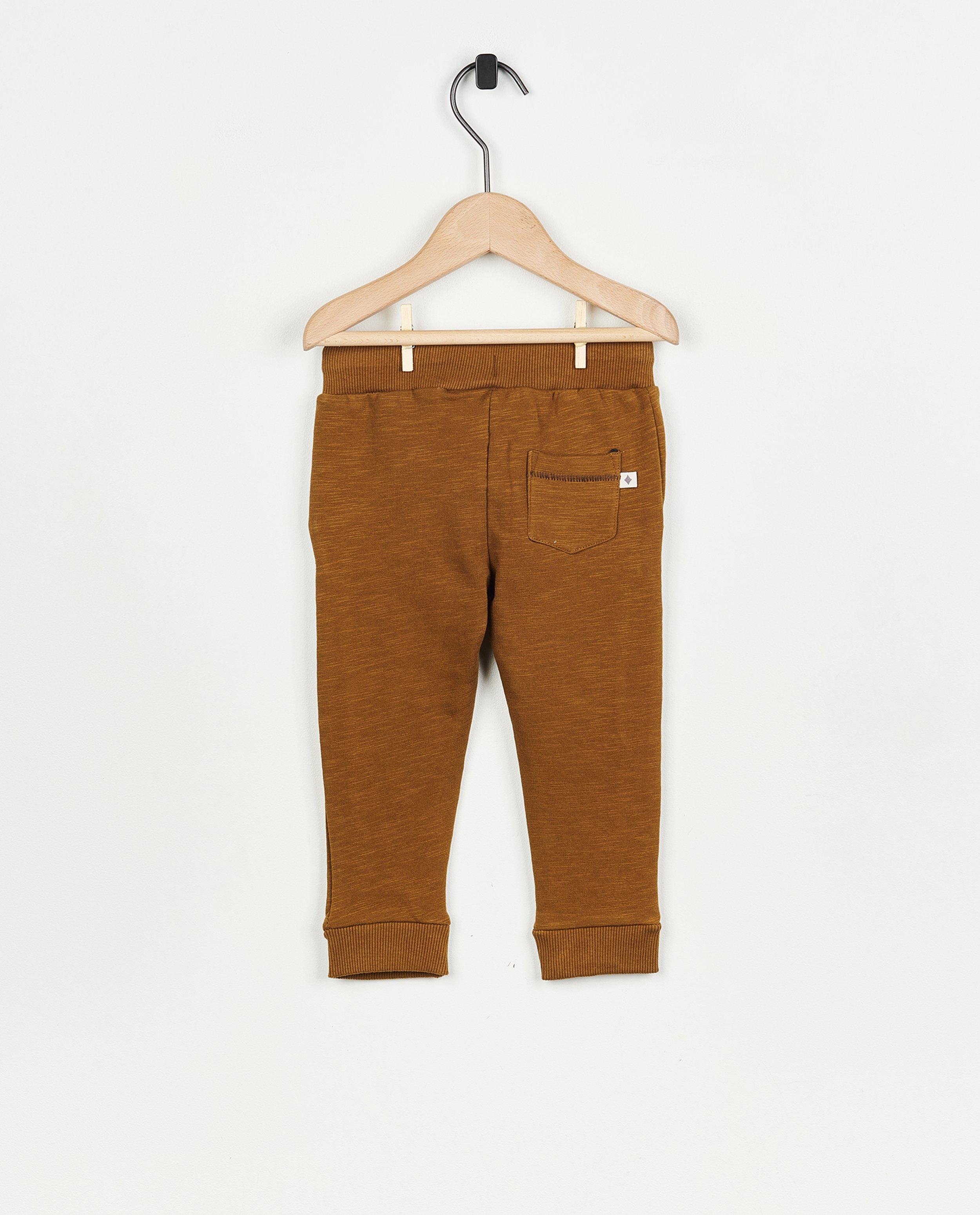 Broeken - Bruingroene jogger
