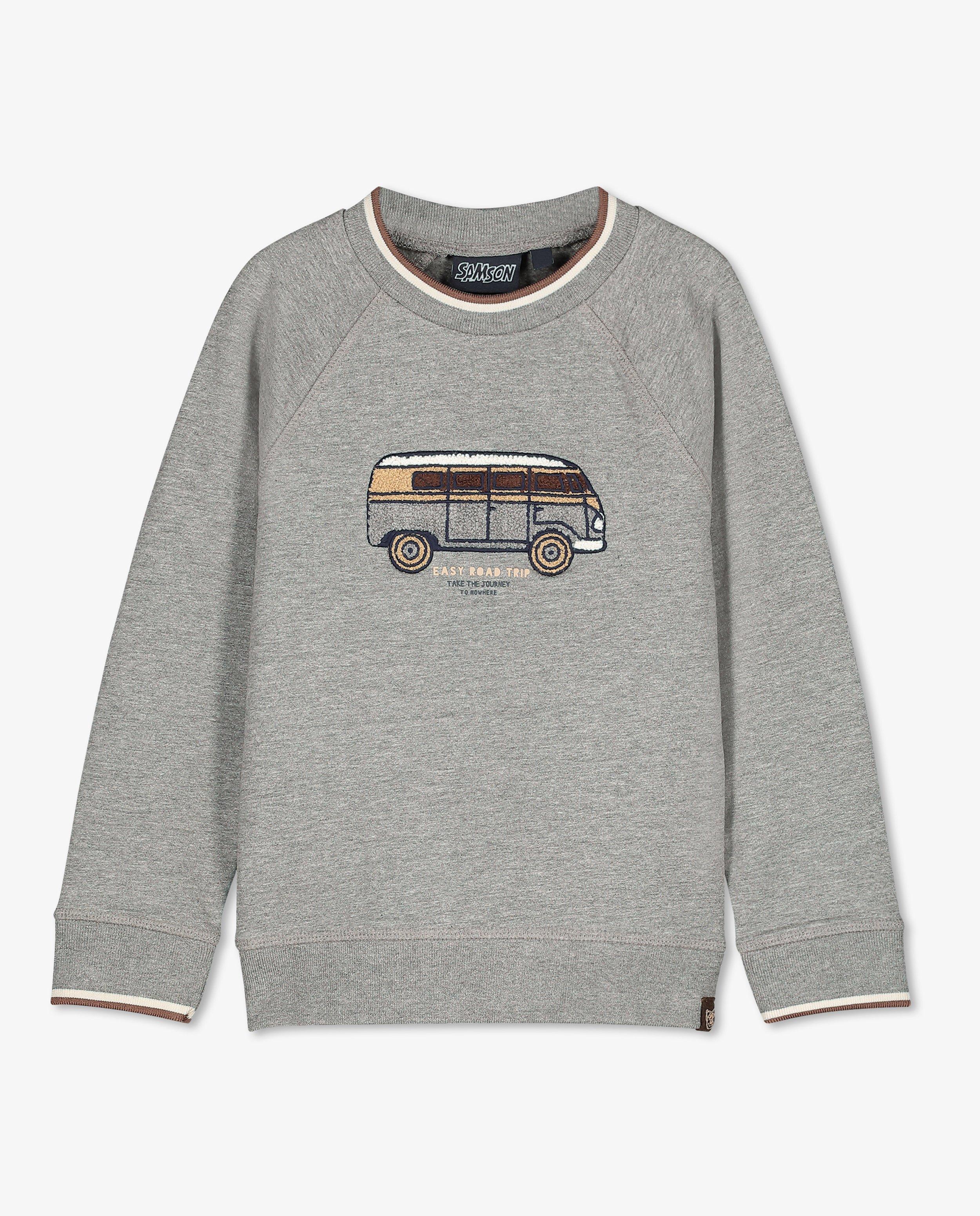 Grijze sweater met print - null - Samson