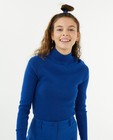 Pulls - Top bleu en fin tricot