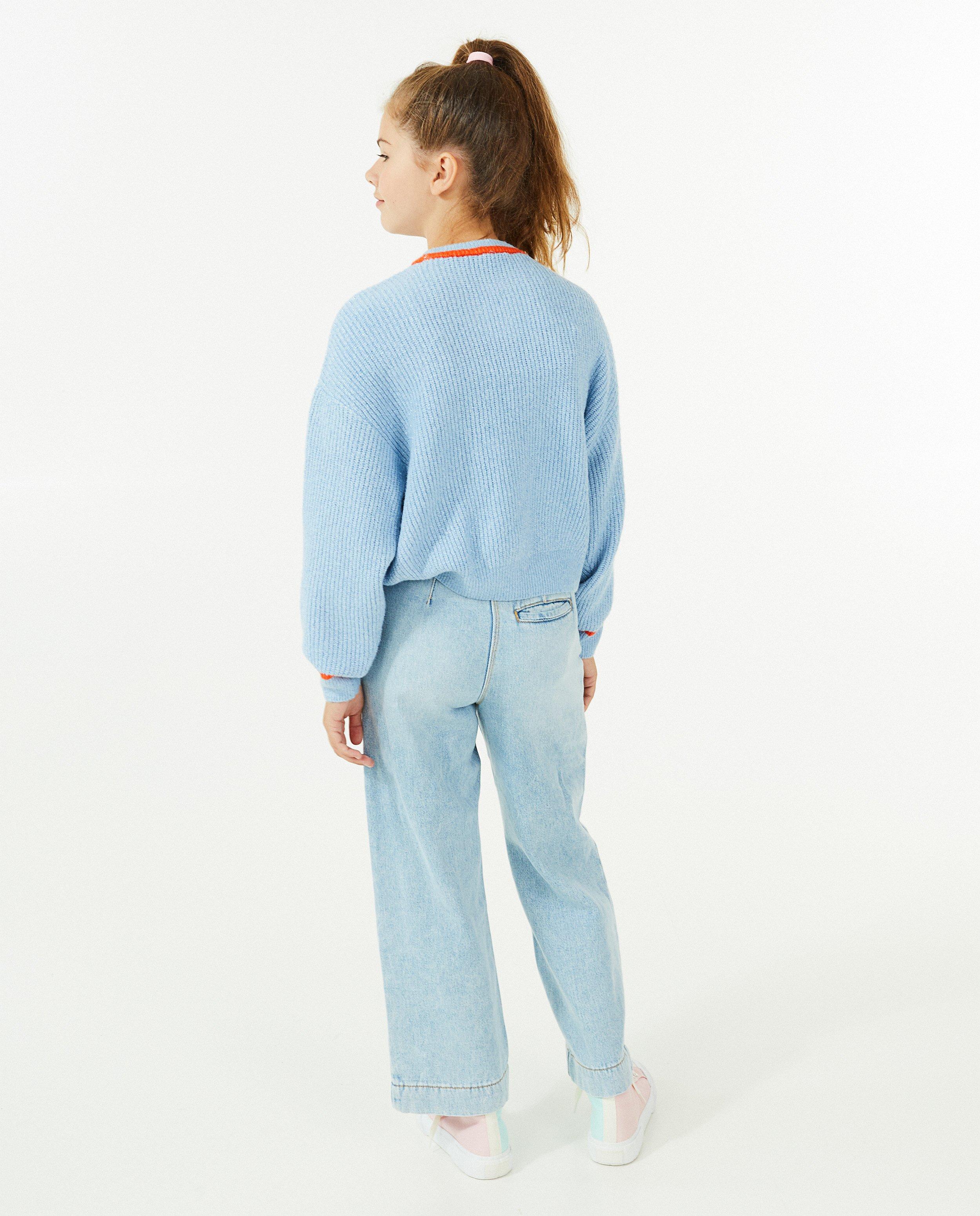 Pull vert à paillettes - Détails du produit - bleu clair - image numéro 3