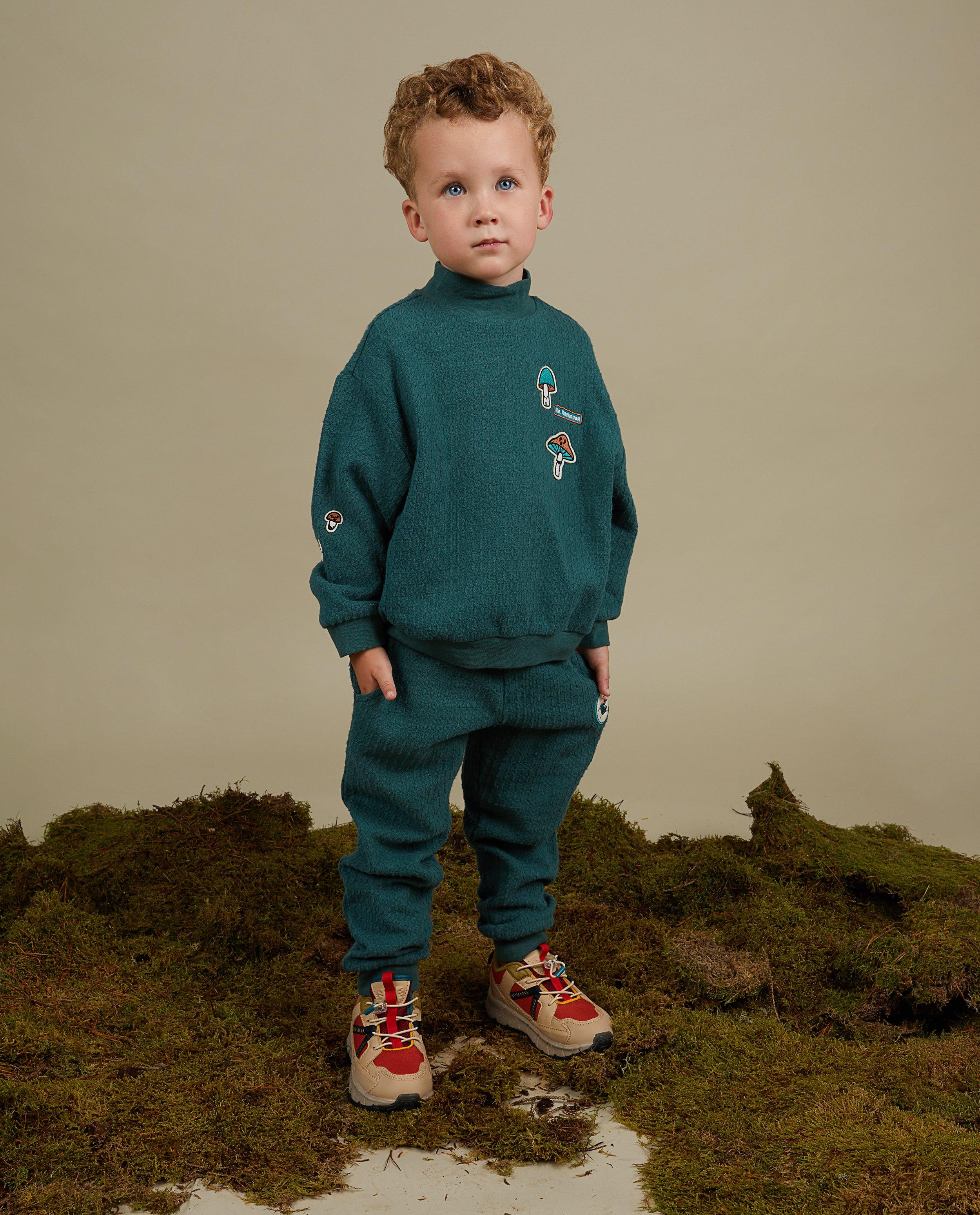 Sweats - Sweat pétrole avec des écussons