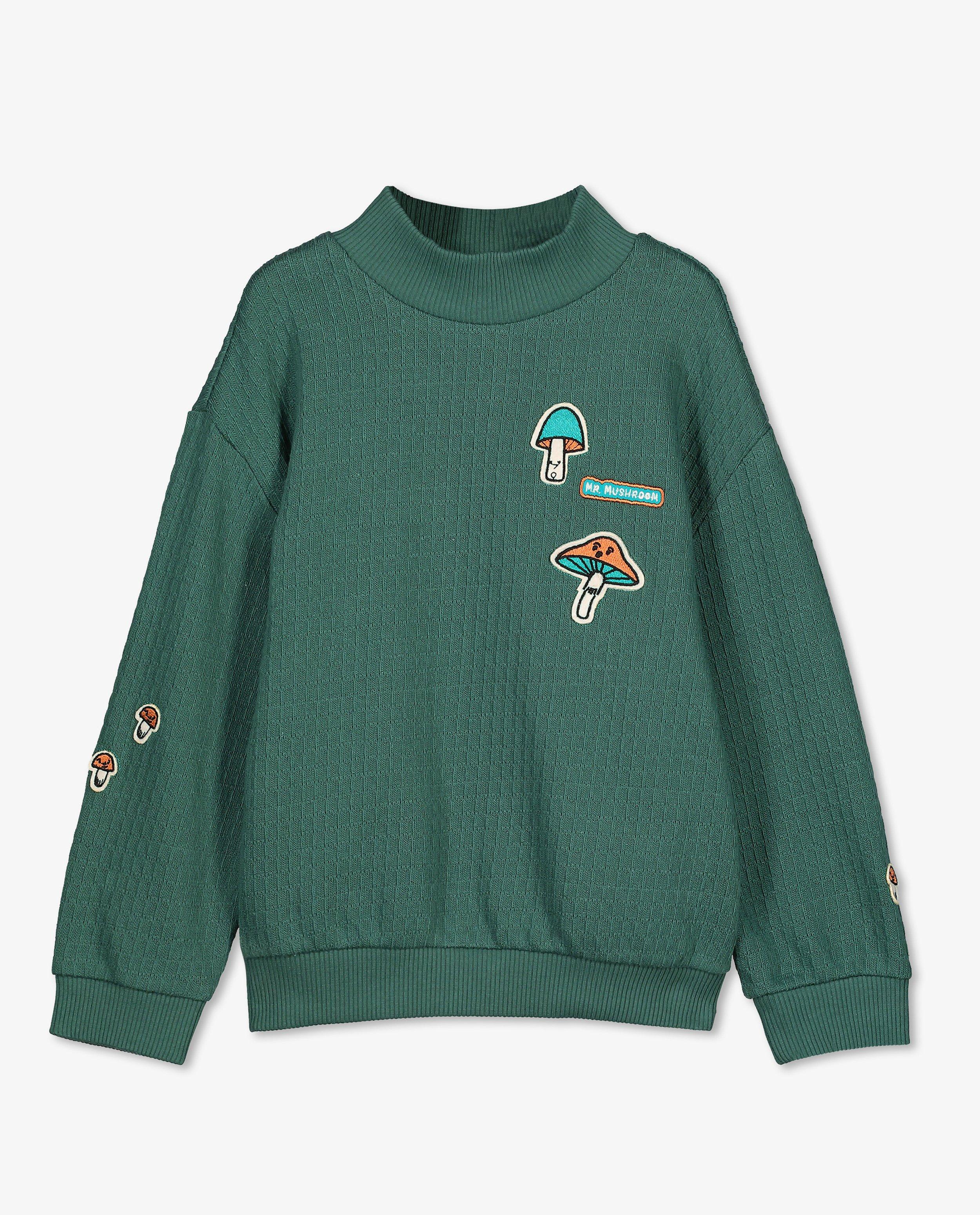 Sweats - Sweat pétrole avec des écussons