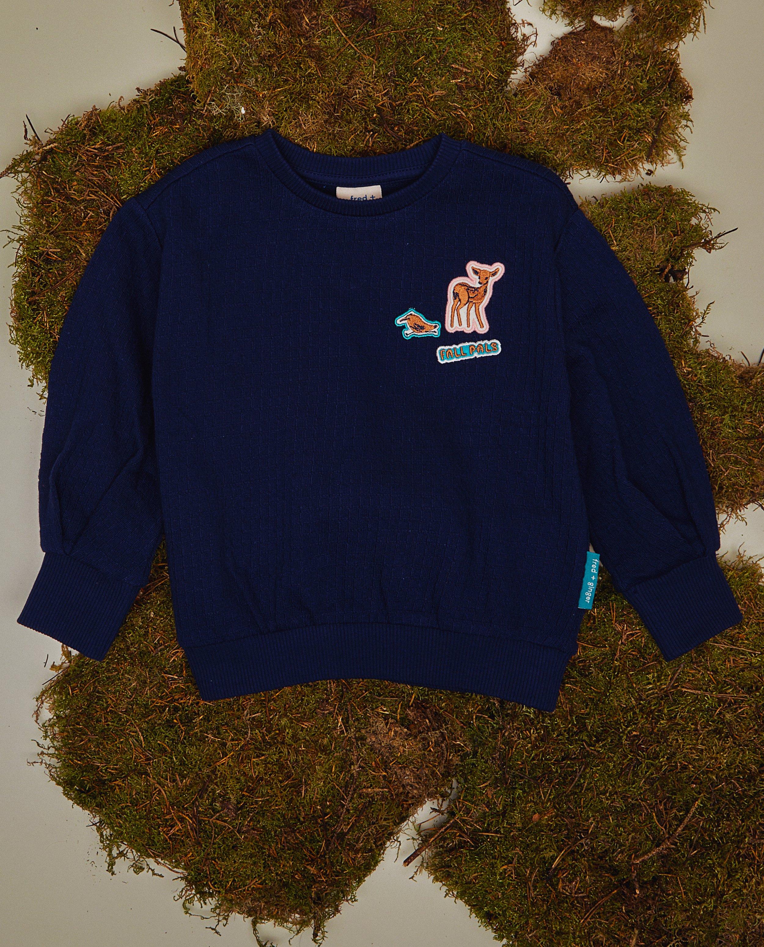 Sweater met patches - null - Fred + Ginger