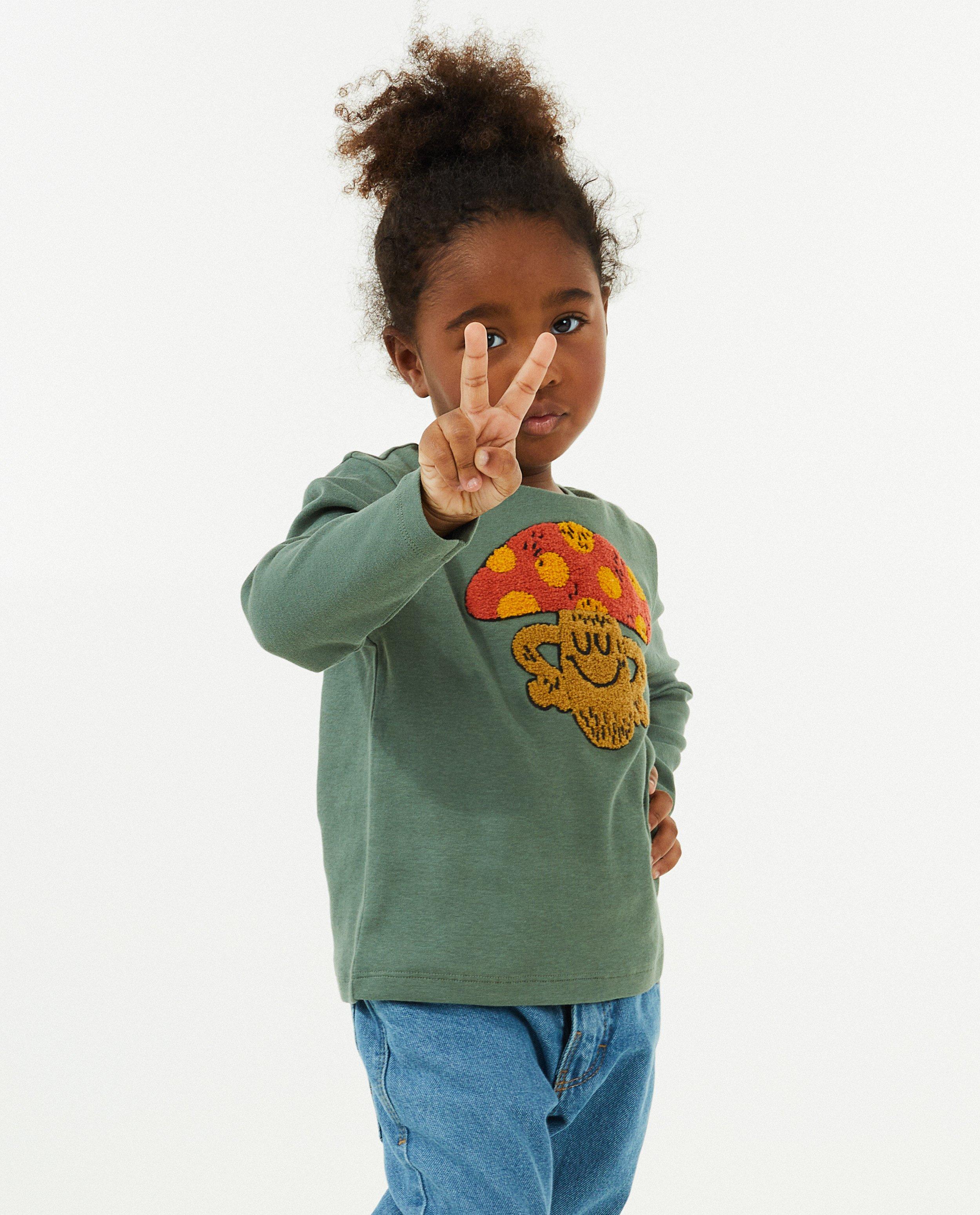 T-shirts - Longsleeve met paddenstoelenprint