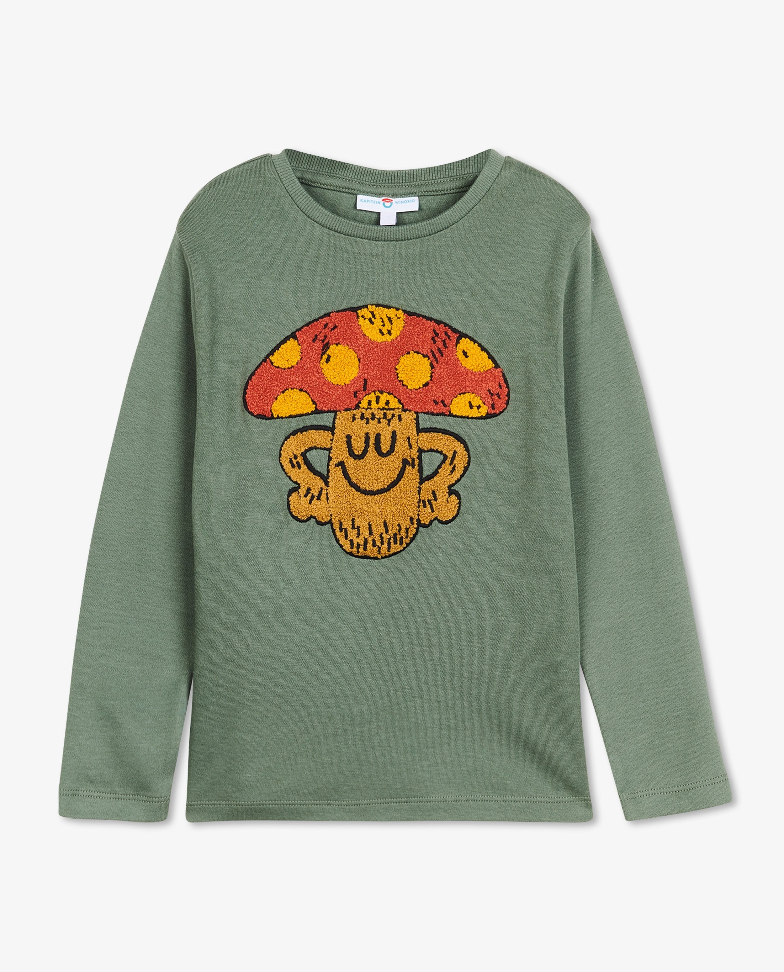 T-shirts - Longsleeve met paddenstoelenprint
