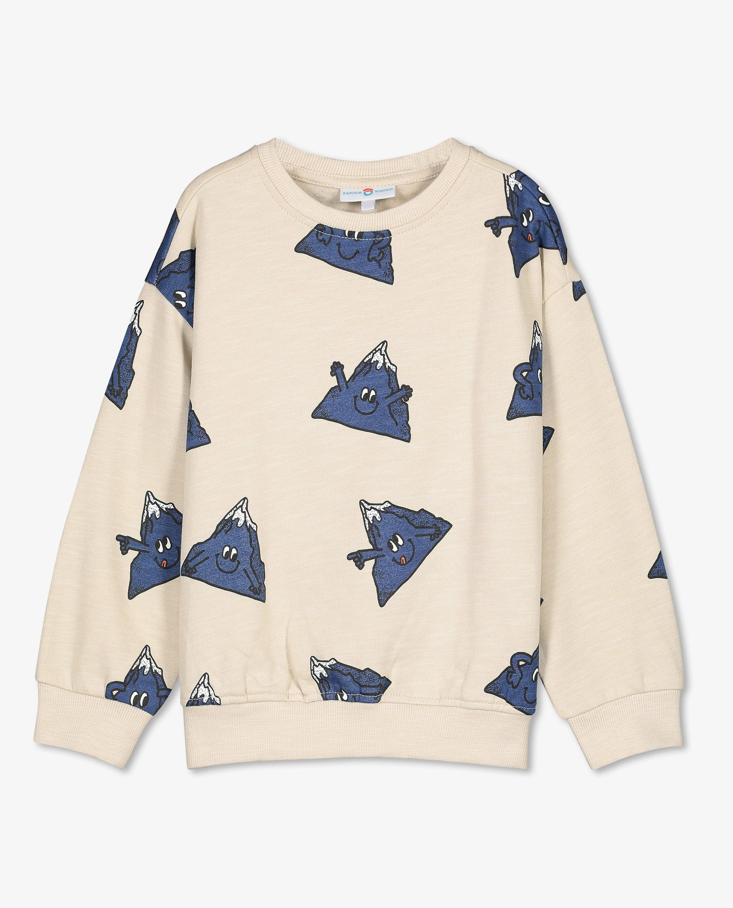 Sweaters - Sweater met bergenprint