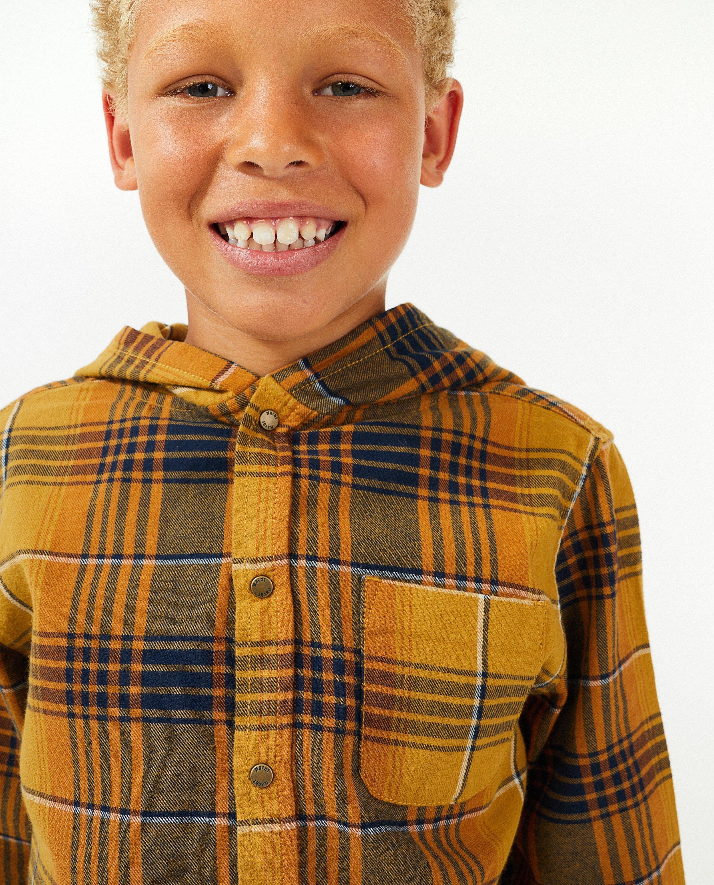 Chemises - Chemise à carreaux avec un capuchon