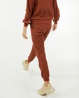 Pantalons - Jogger brun à motif gaufré