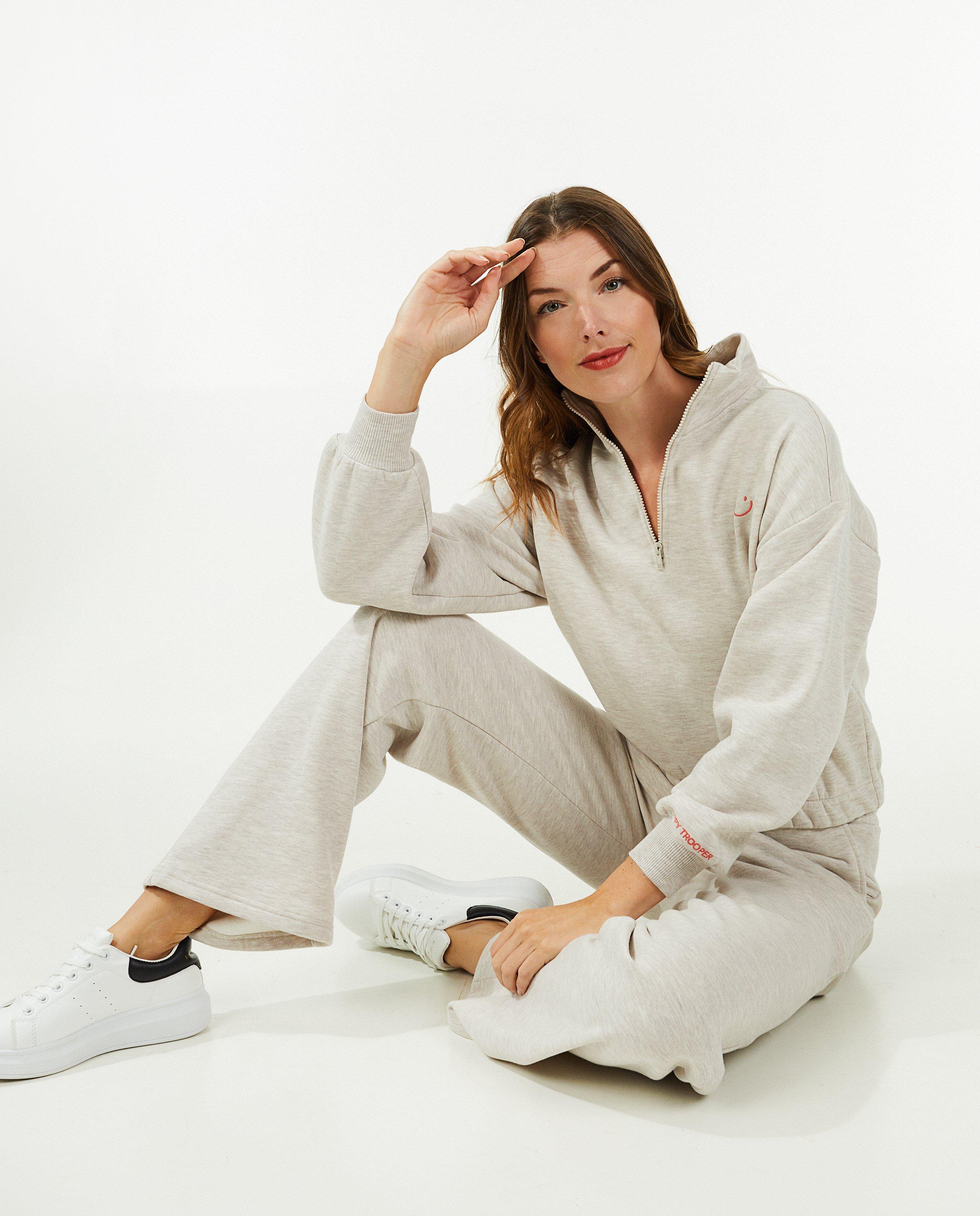 Sweaters - Sweater met korte rits