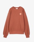Sweaters - Bruine sweater met wafelstructuur