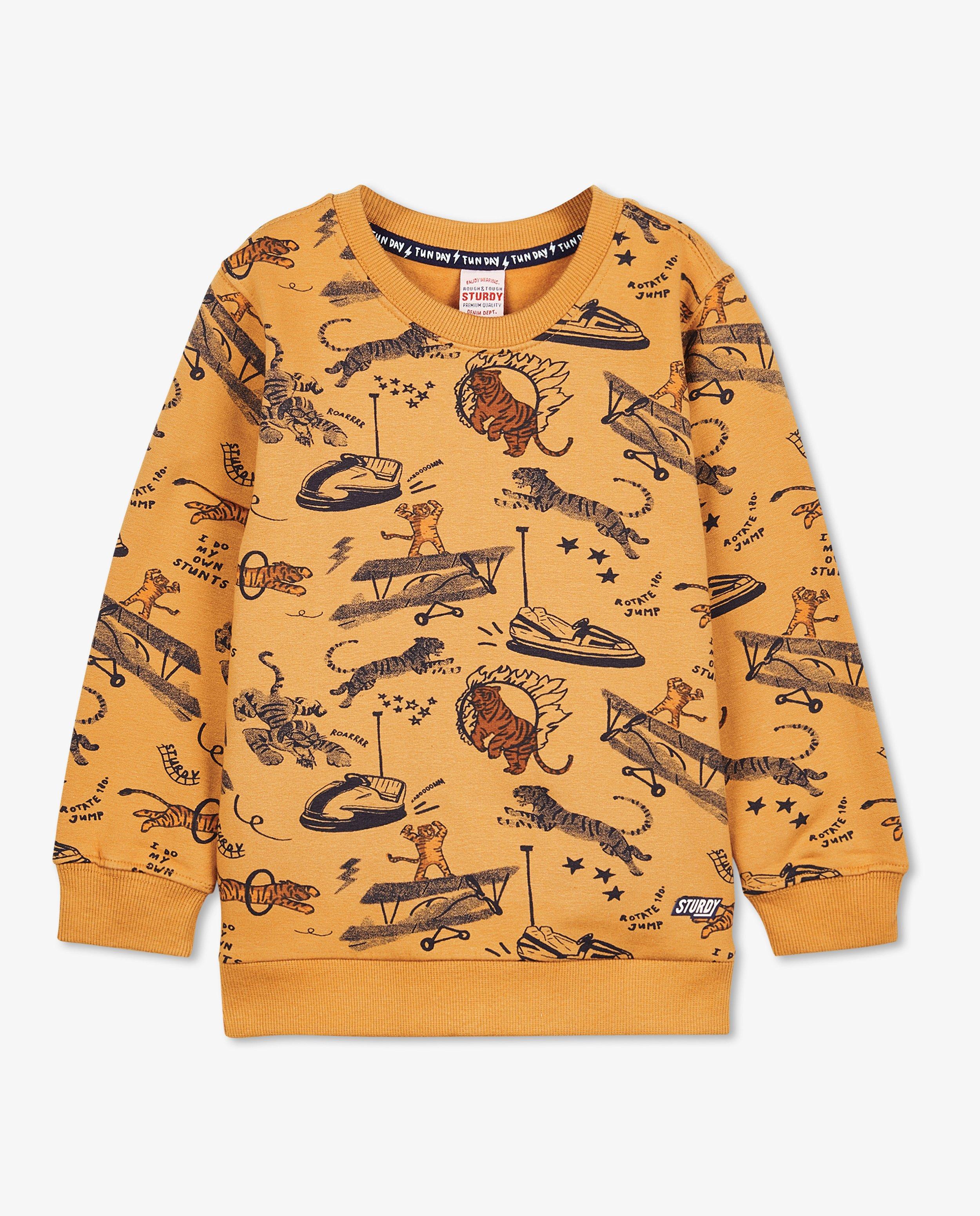 Sweat orange à imprimé - null - Sturdy & Jubel