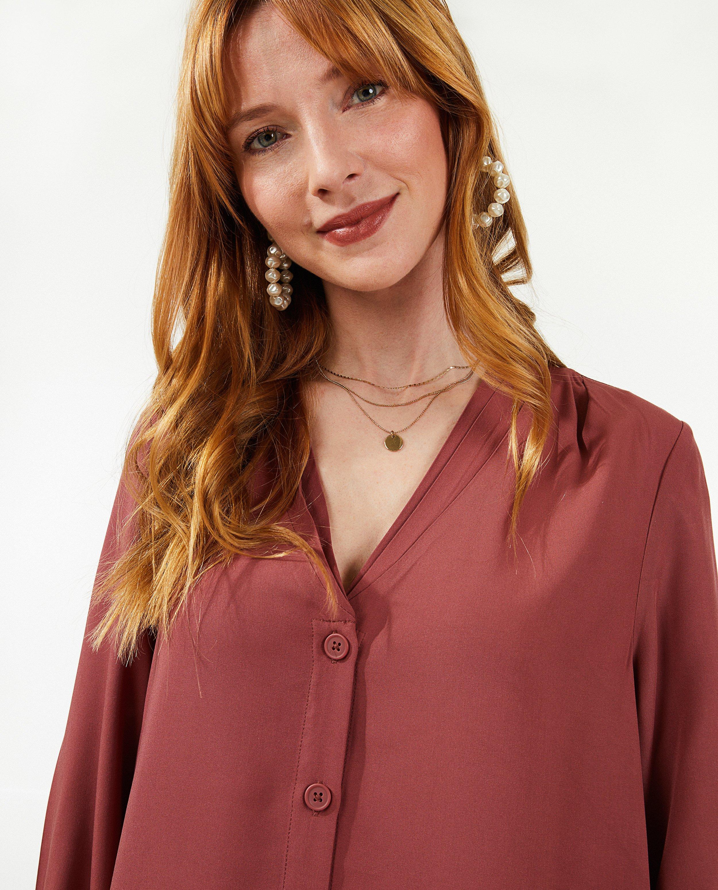 Robes - Robe chemisier en viscose EcoVero