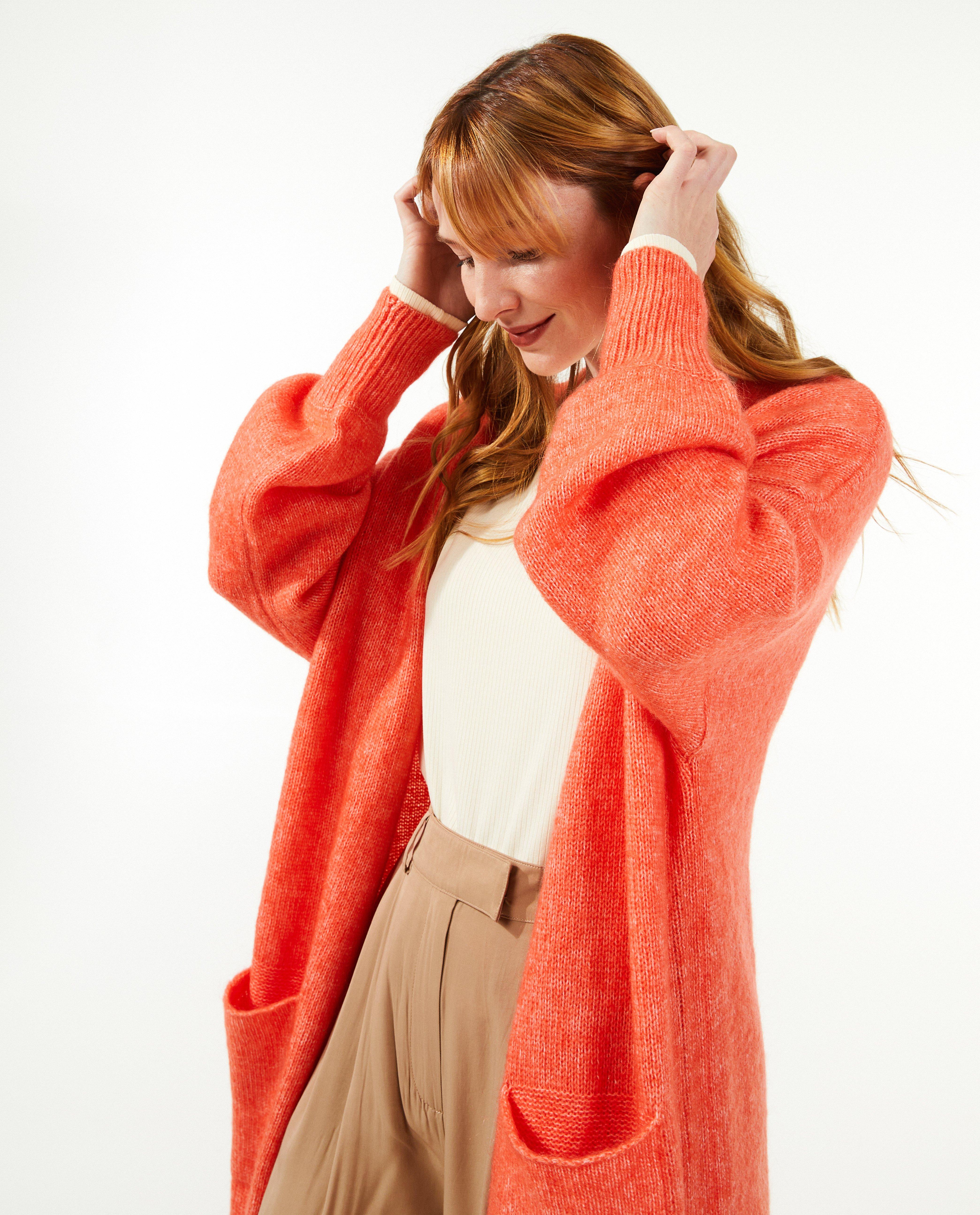 Gebreide cardigan, lange fit - null - Evy Gruyaert