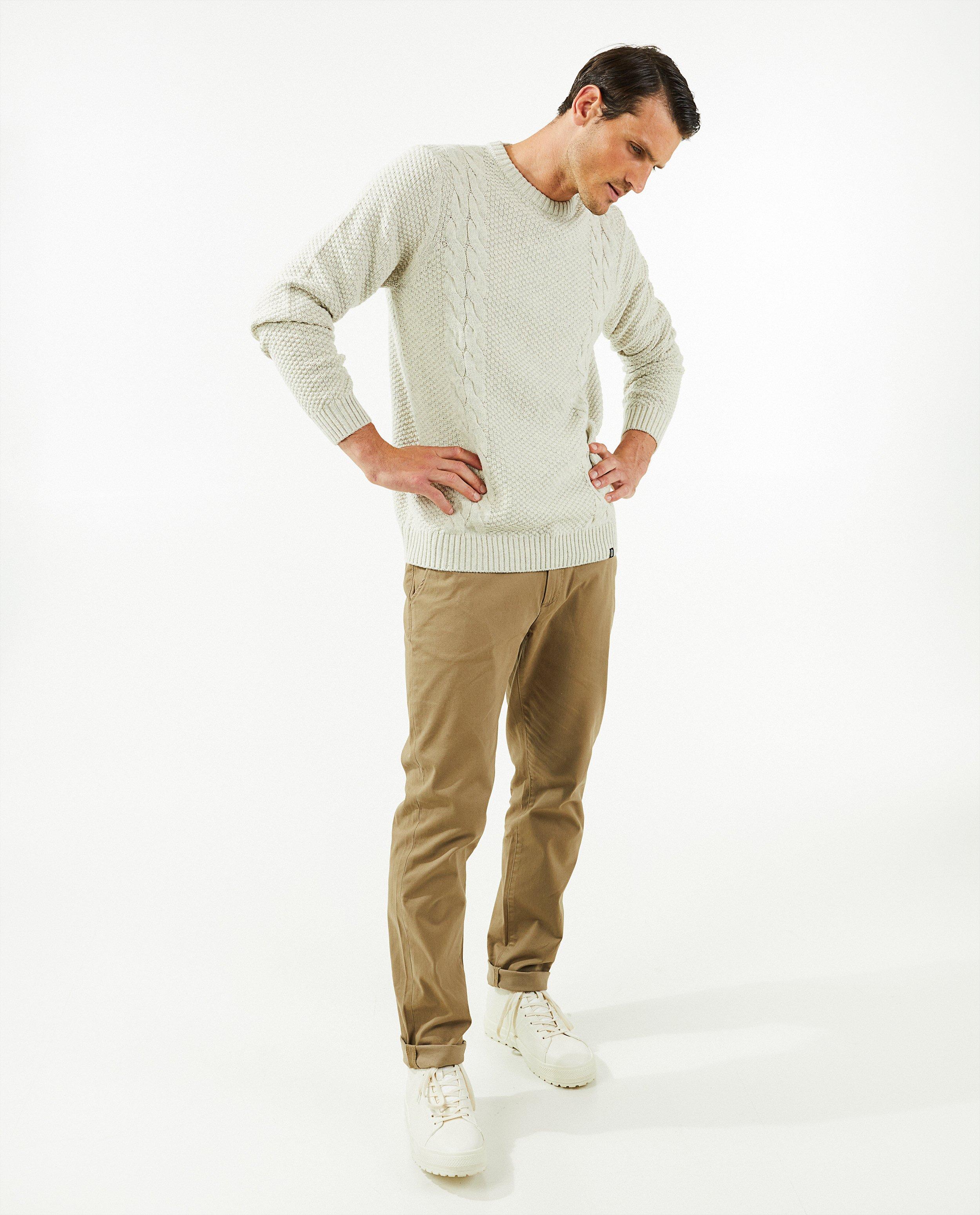Pull à torsades beige - null - Quarterback